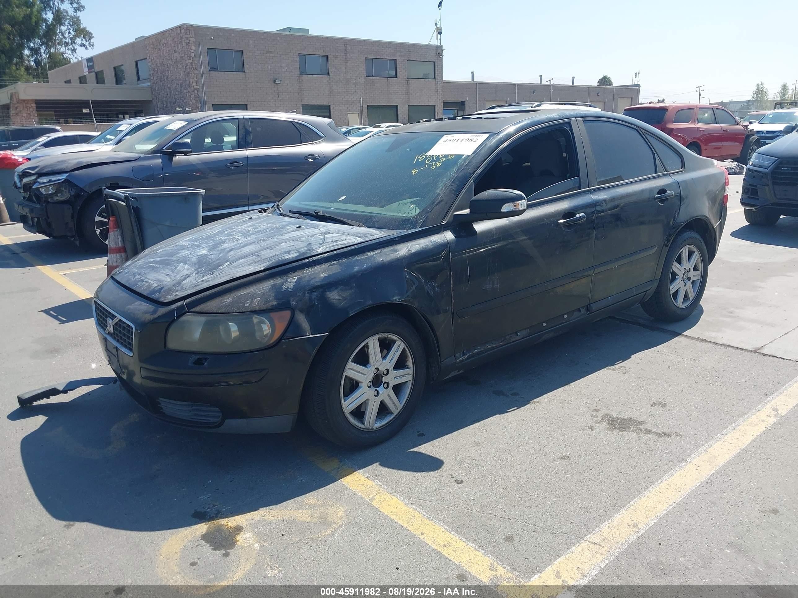 2007 Volvo S40 2.4i Black vin: YV1MS382372283442