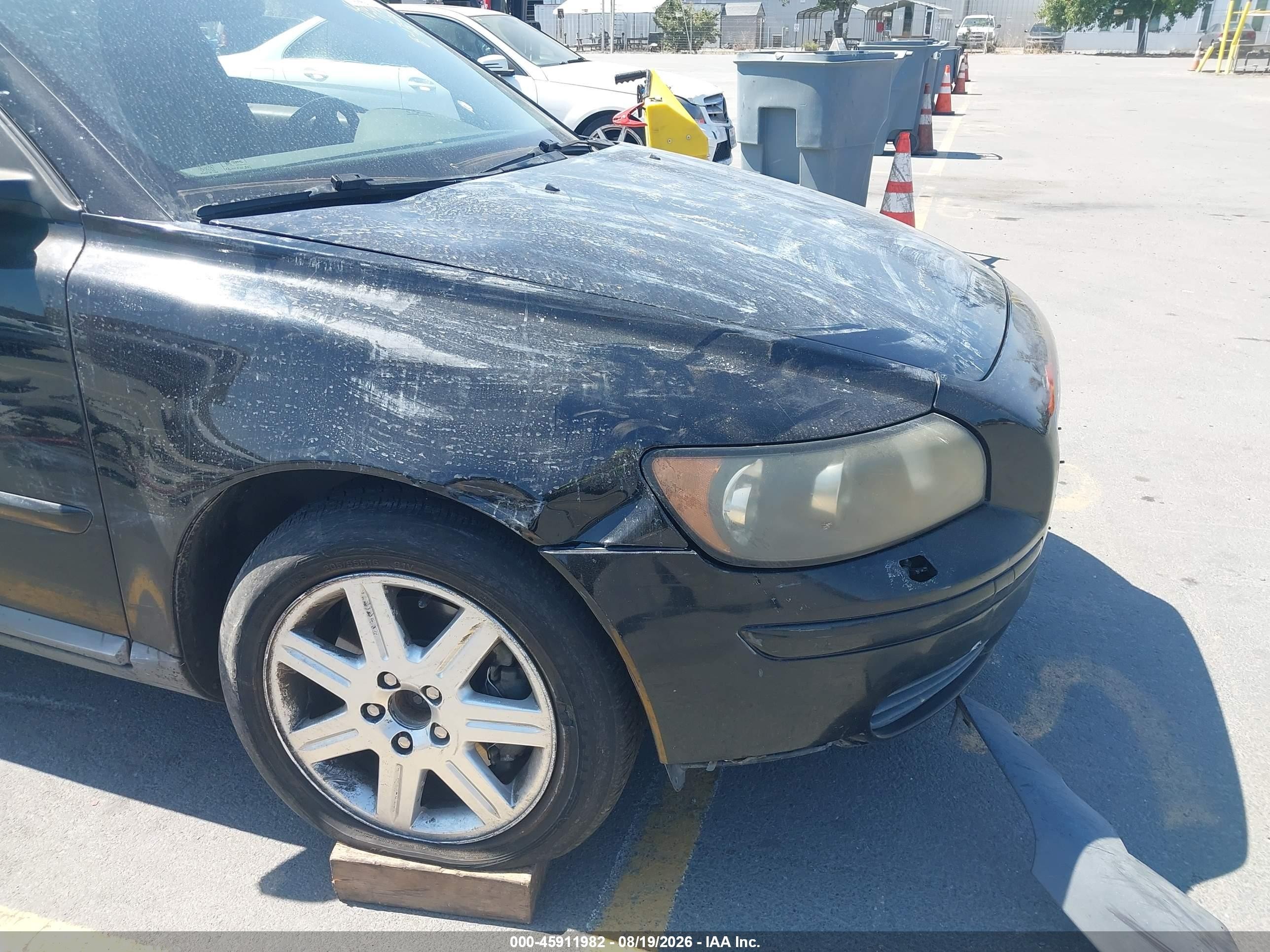 2007 Volvo S40 2.4i Black vin: YV1MS382372283442
