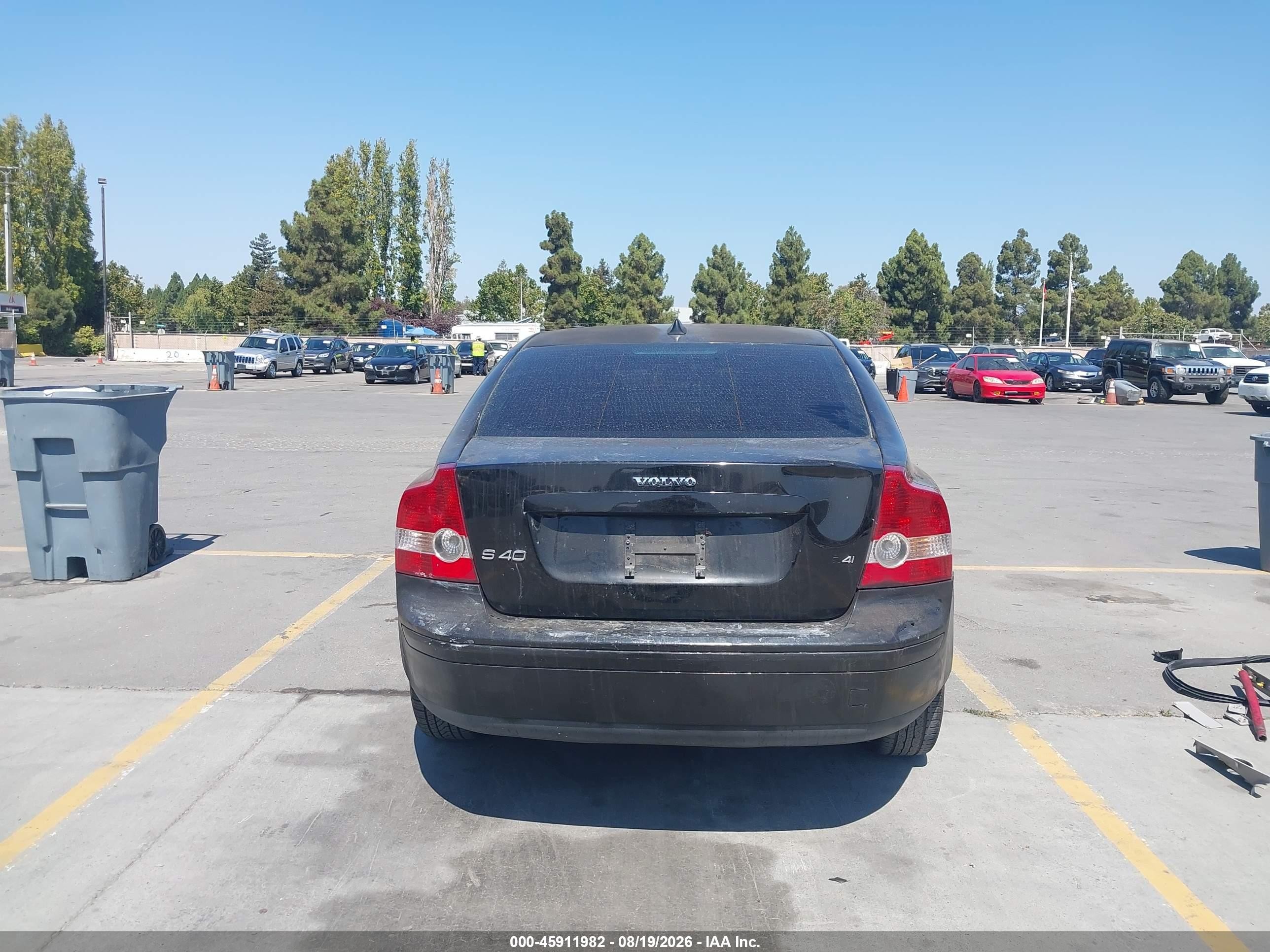 2007 Volvo S40 2.4i Black vin: YV1MS382372283442