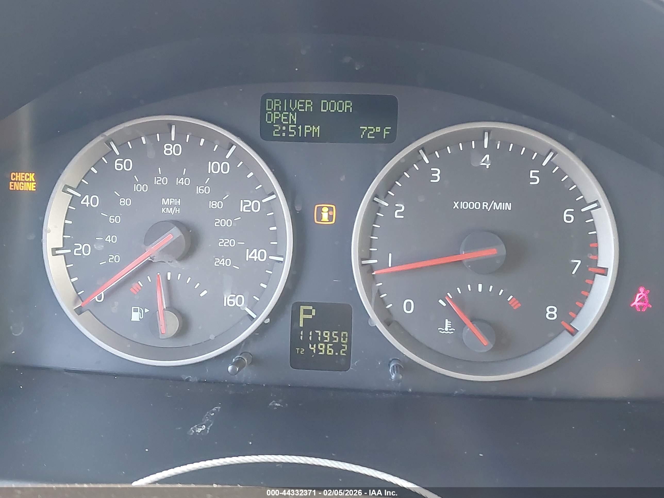2006 Volvo S40 2.4i Gray vin: YV1MS382462152700