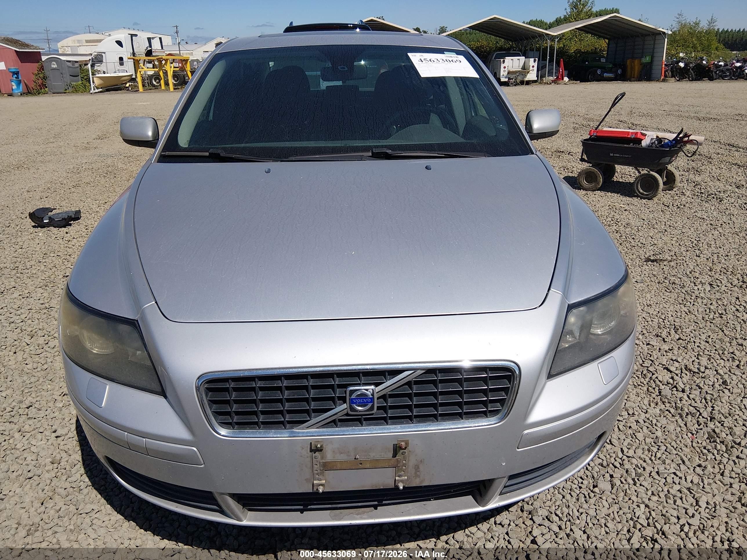2006 Volvo S40 2.4i Silver vin: YV1MS382562208854