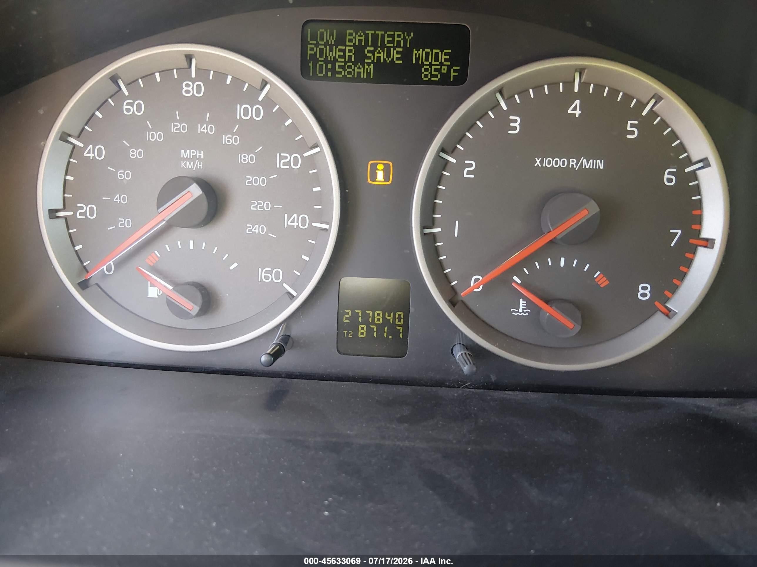 2006 Volvo S40 2.4i Silver vin: YV1MS382562208854