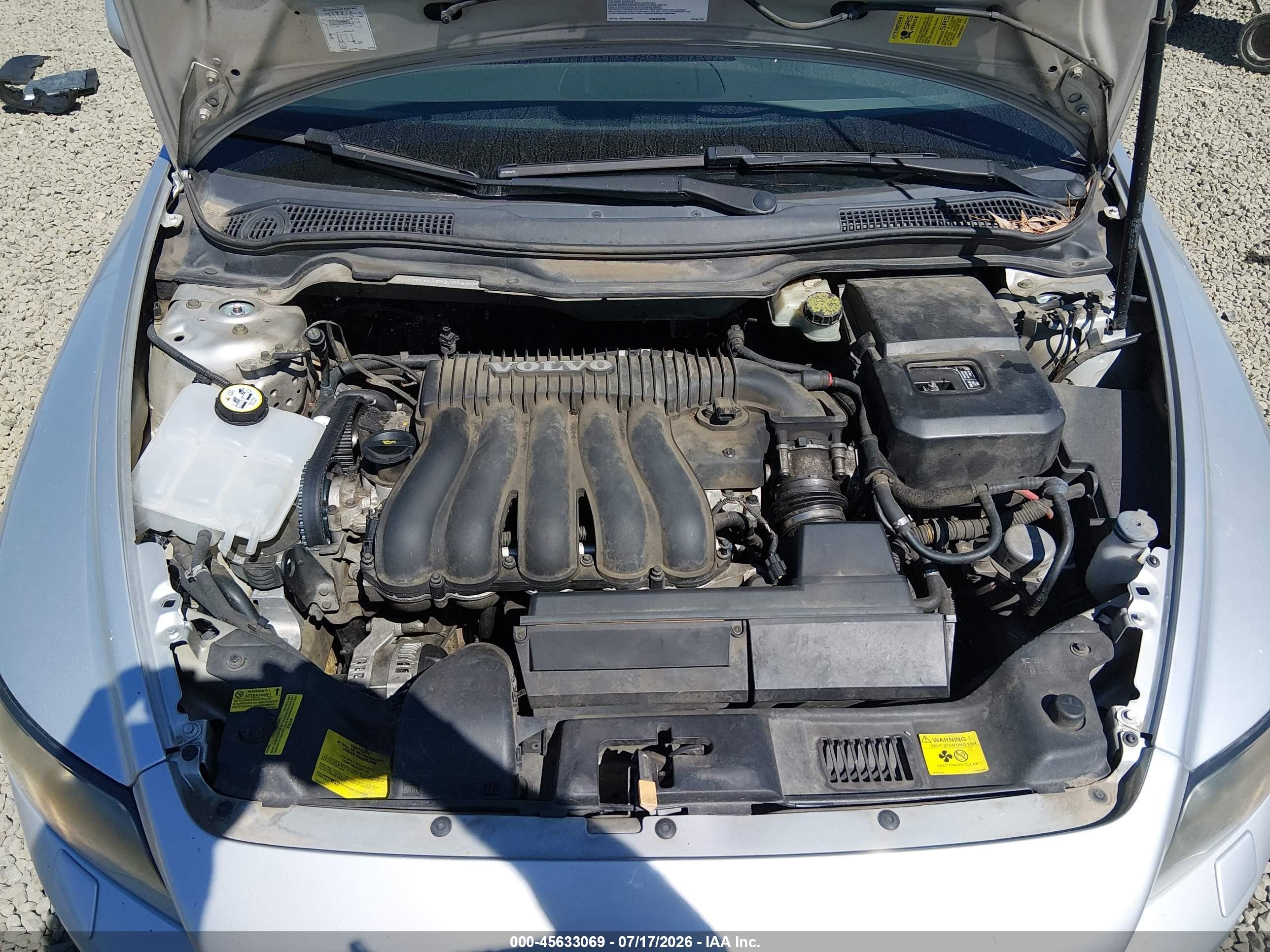2006 Volvo S40 2.4i Silver vin: YV1MS382562208854