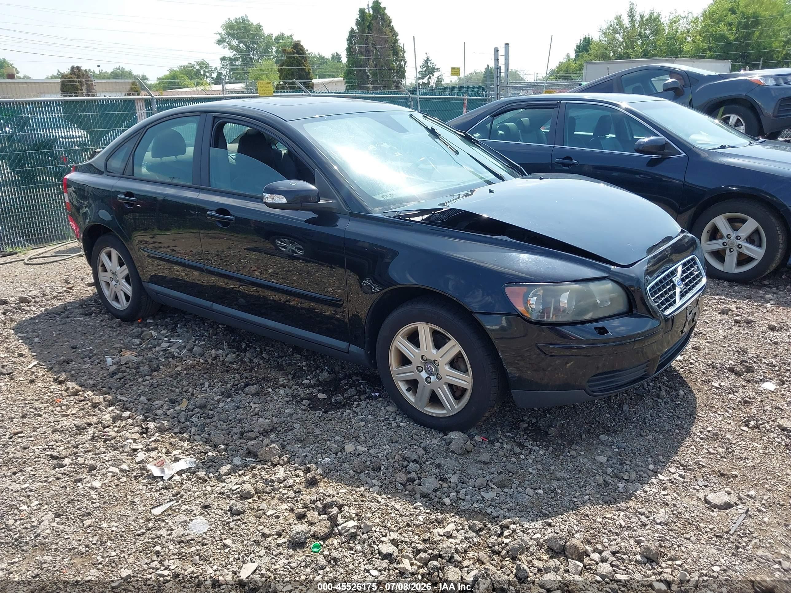 2007 Volvo S40 2.4i Black vin: YV1MS382572264410