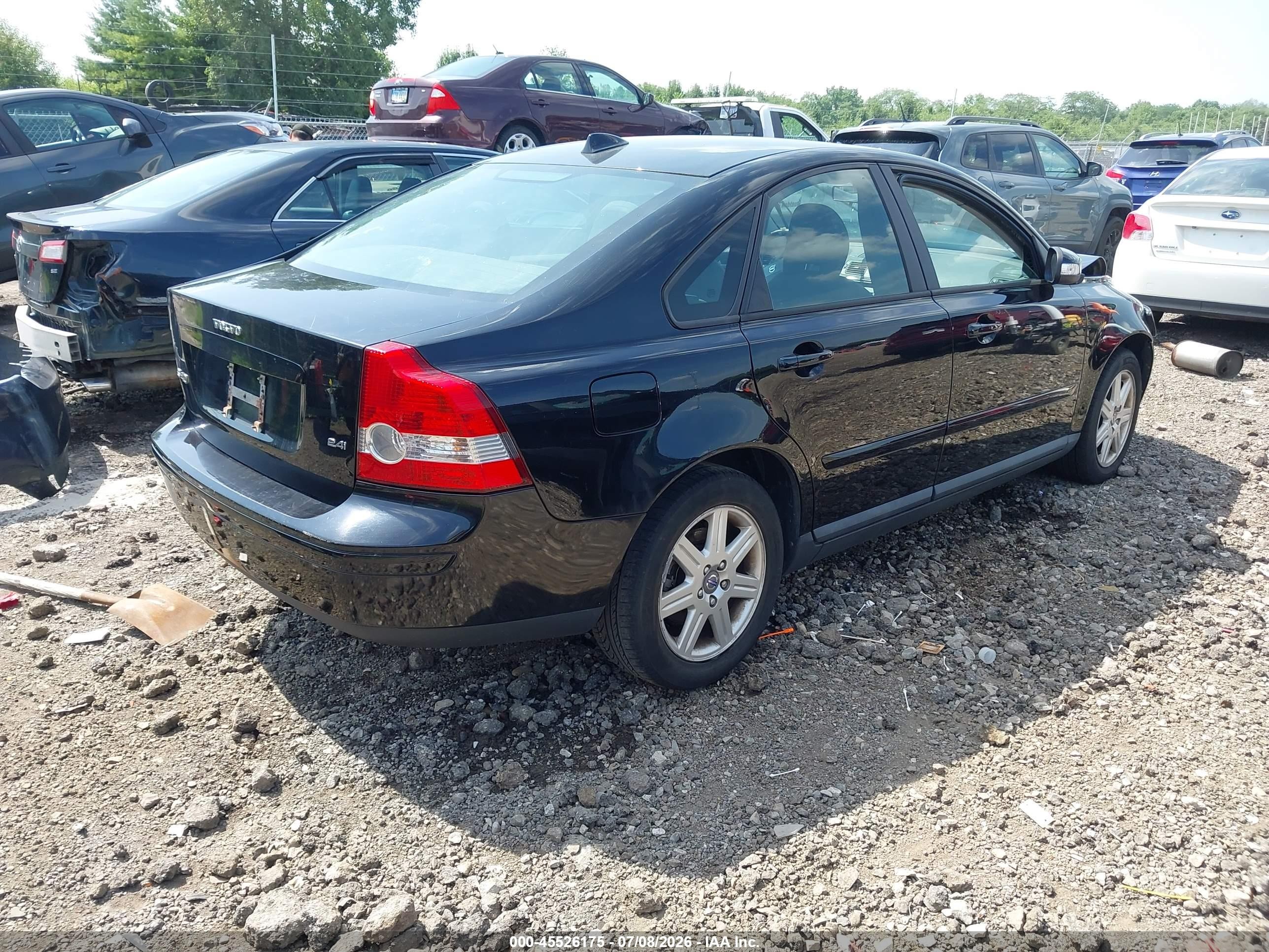 2007 Volvo S40 2.4i Black vin: YV1MS382572264410