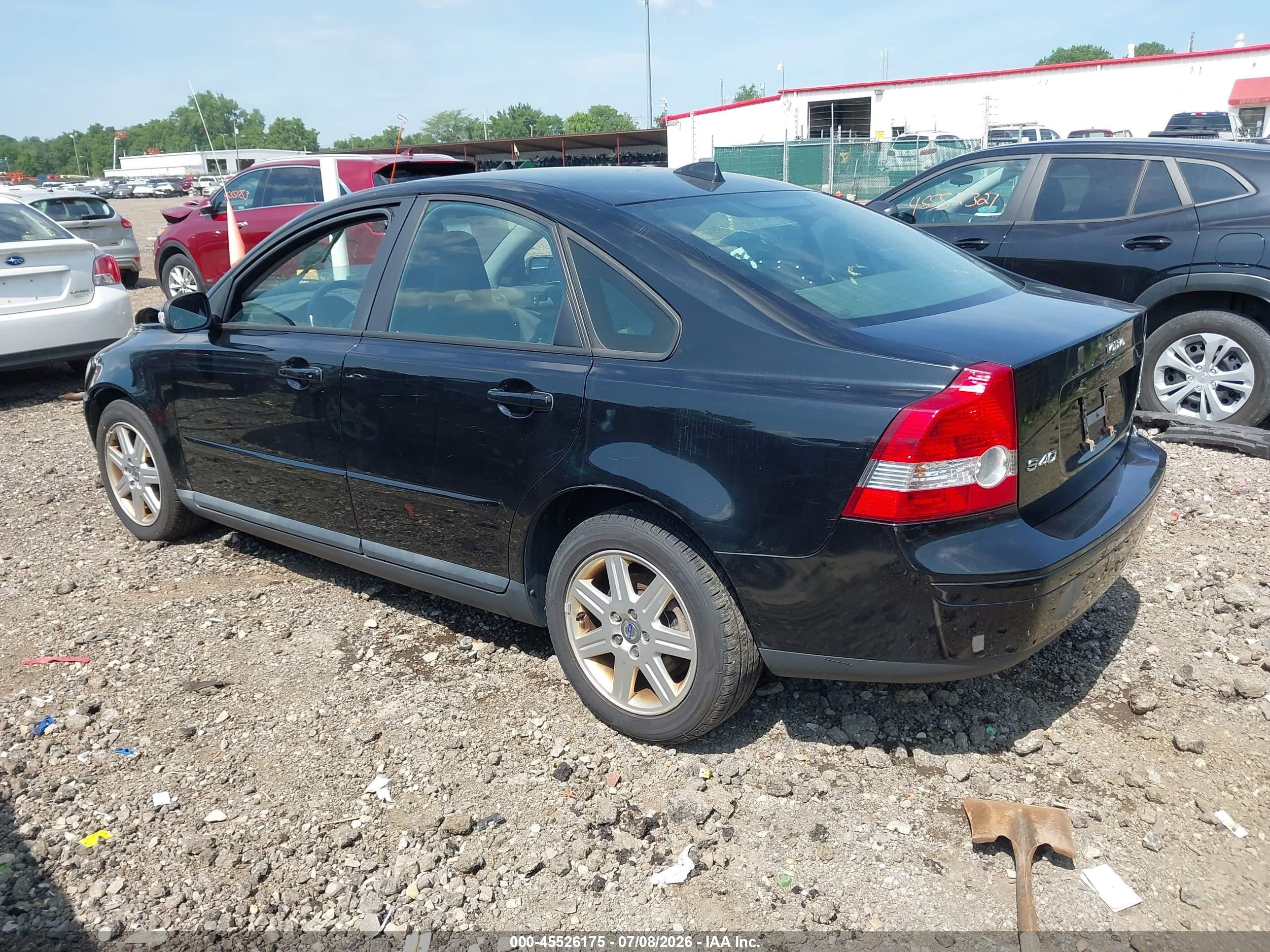 2007 Volvo S40 2.4i Black vin: YV1MS382572264410