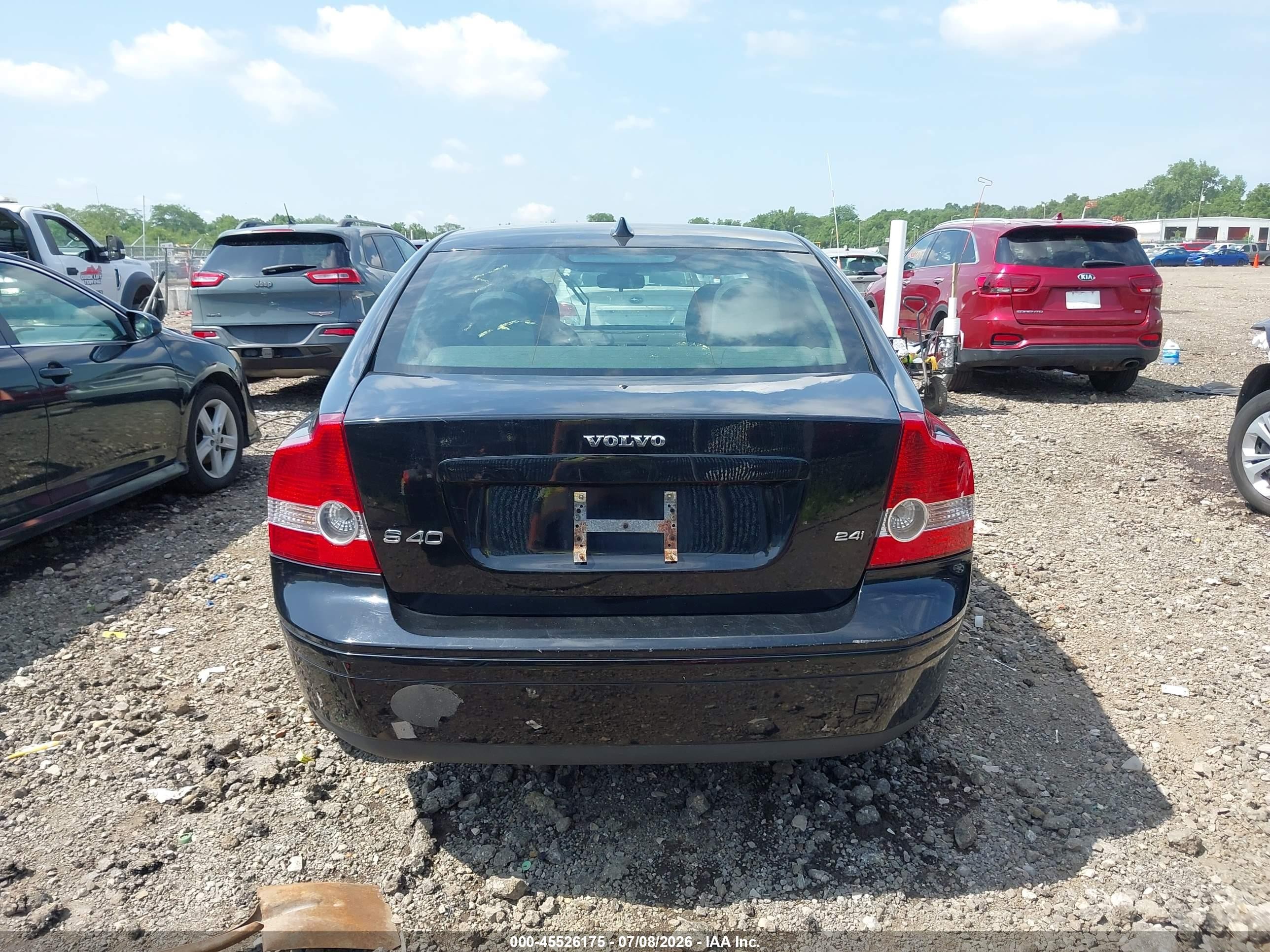 2007 Volvo S40 2.4i Black vin: YV1MS382572264410