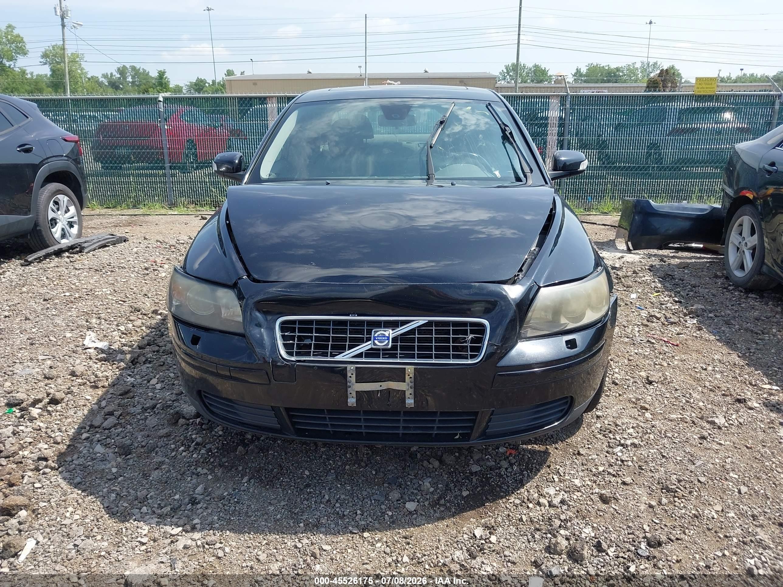 2007 Volvo S40 2.4i Black vin: YV1MS382572264410