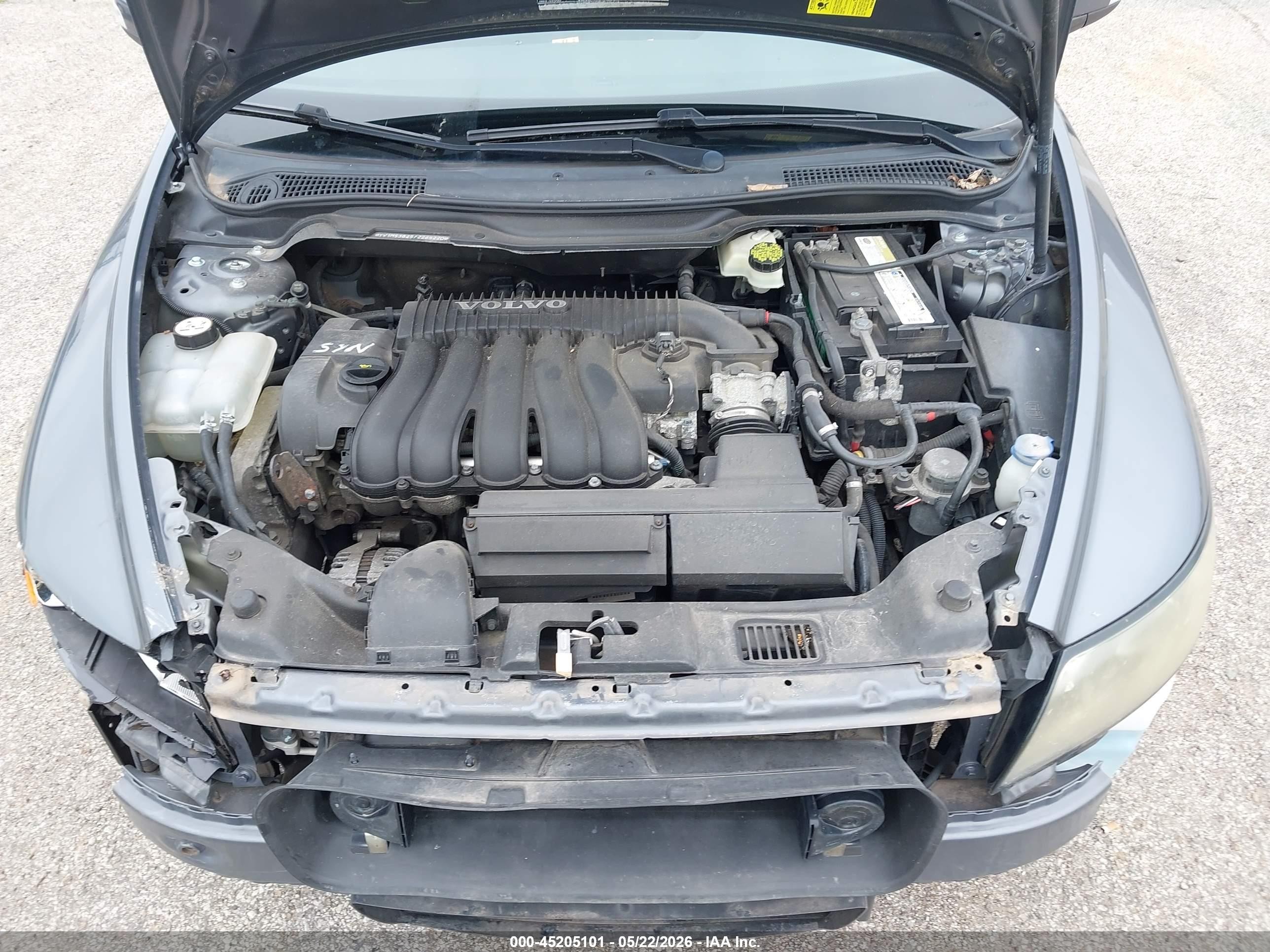 2007 Volvo S40 2.4i Серый vin: YV1MS382572265220