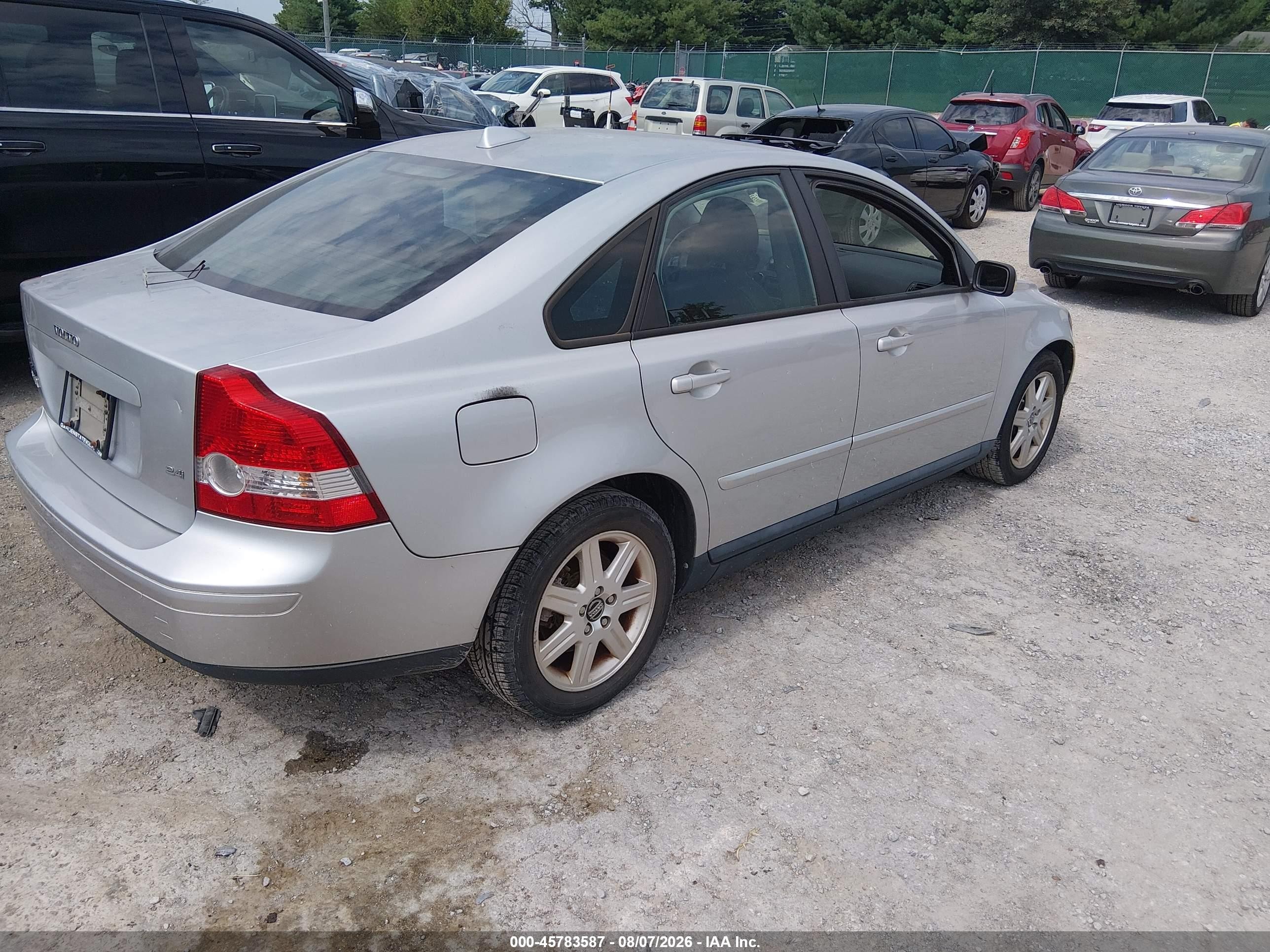 2006 Volvo S40 2.4i Silver vin: YV1MS382762178398