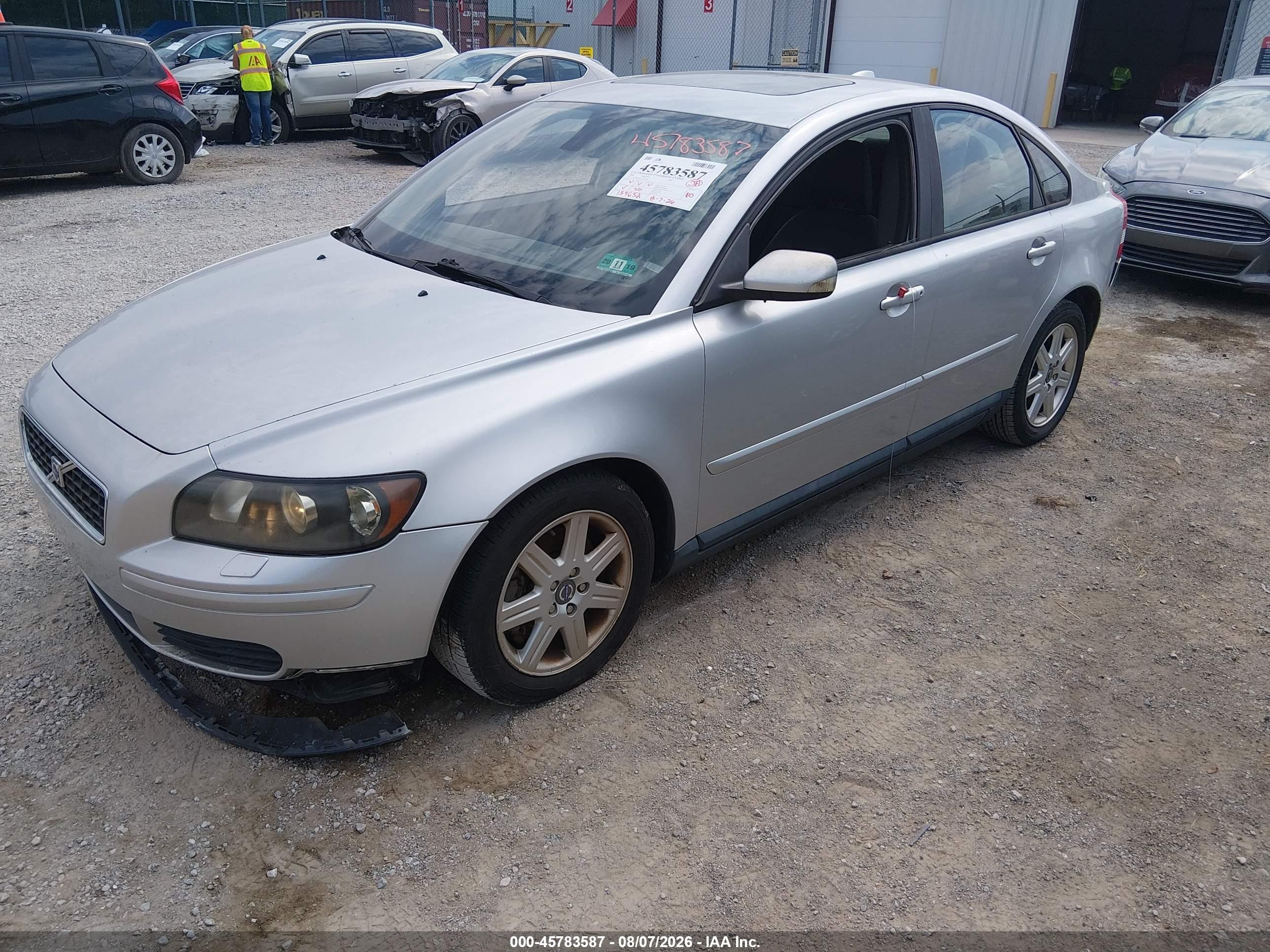 2006 Volvo S40 2.4i Silver vin: YV1MS382762178398