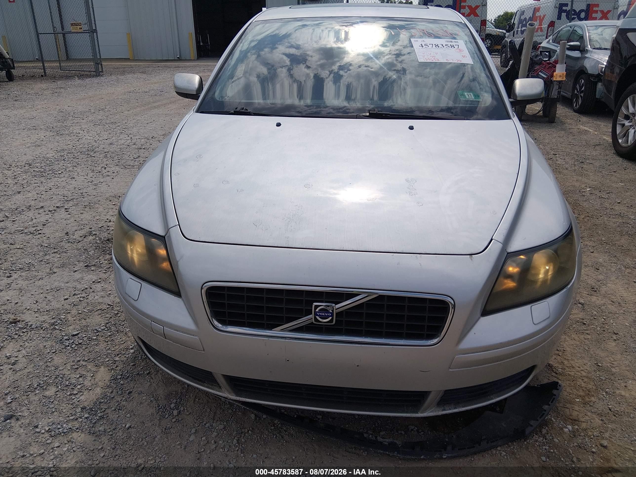 2006 Volvo S40 2.4i Silver vin: YV1MS382762178398