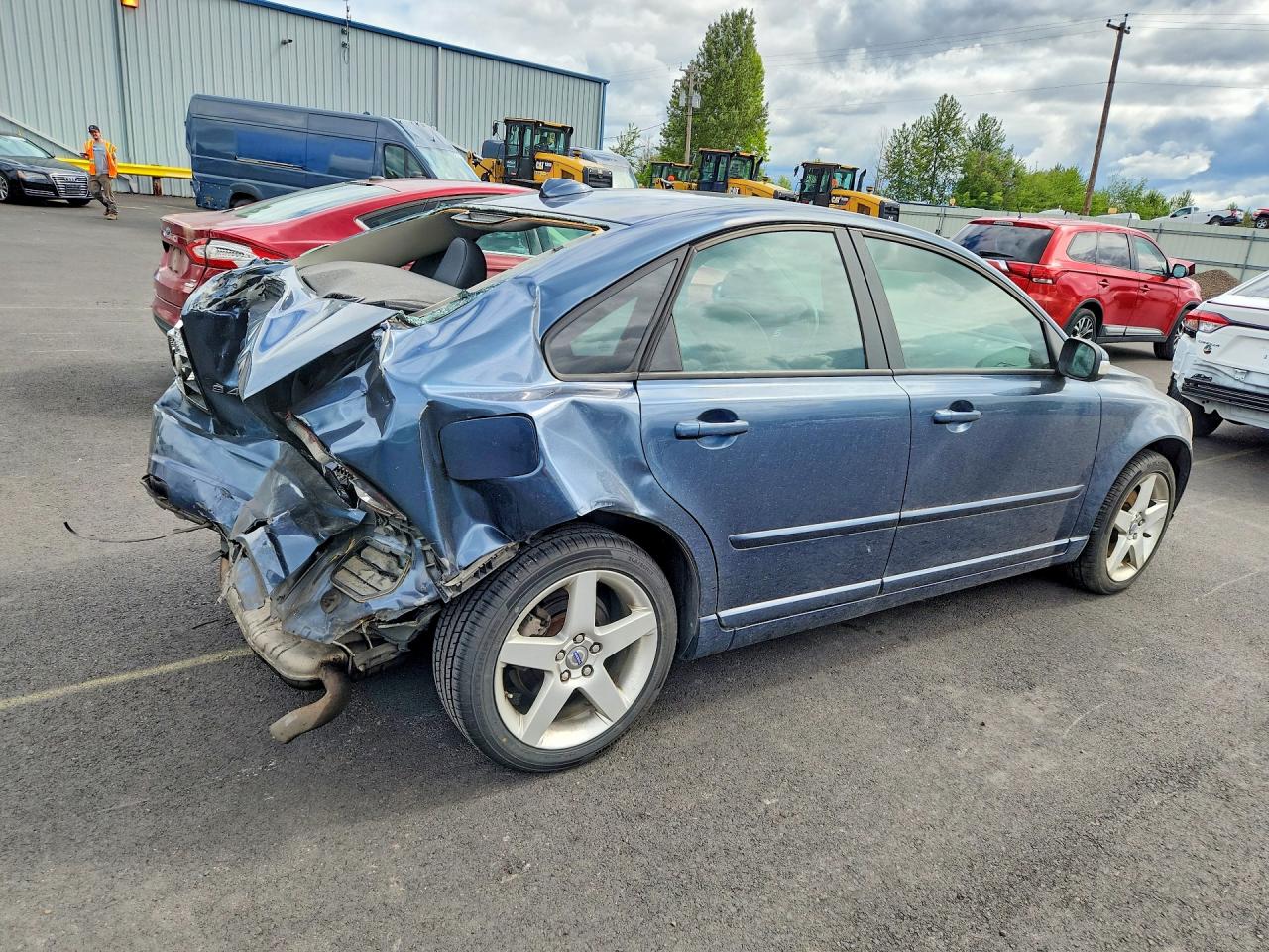 2008 Volvo S40 2.4i Gray vin: YV1MS382882394697