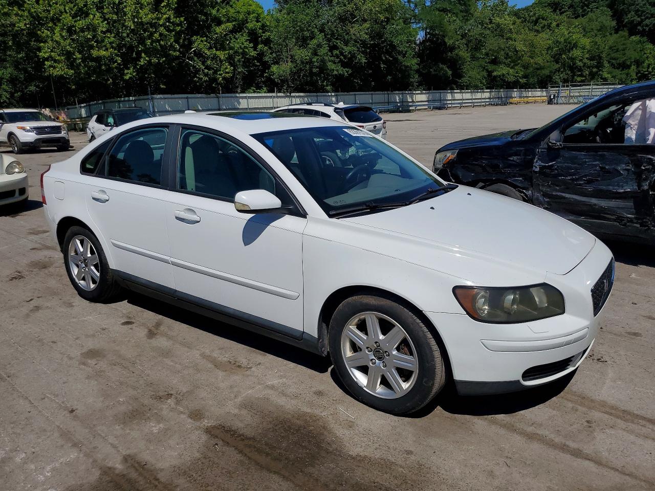 2006 Volvo S40 2.4i White vin: YV1MS382962163014