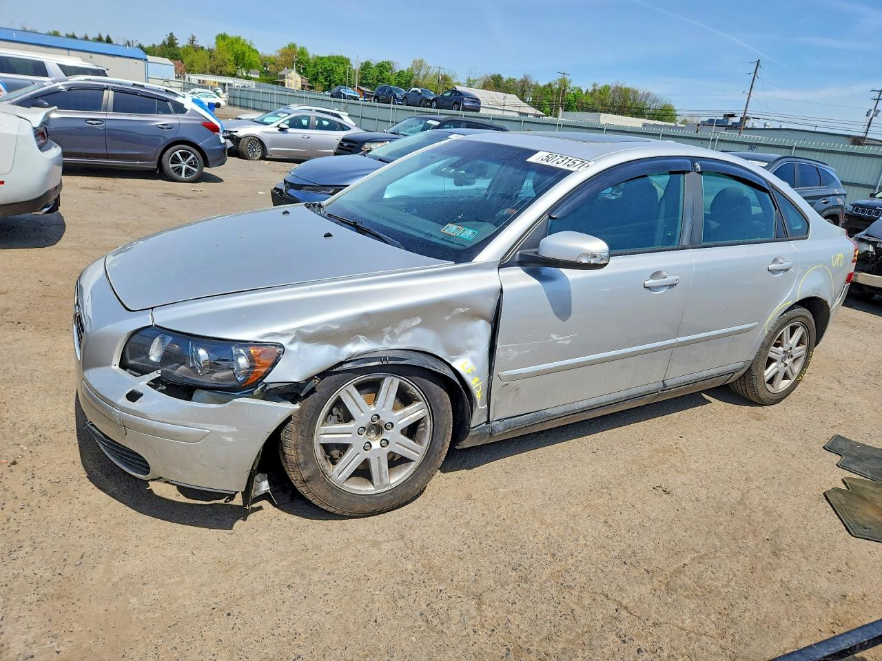 2007 Volvo S40 2.4i Silver vin: YV1MS382X72300480