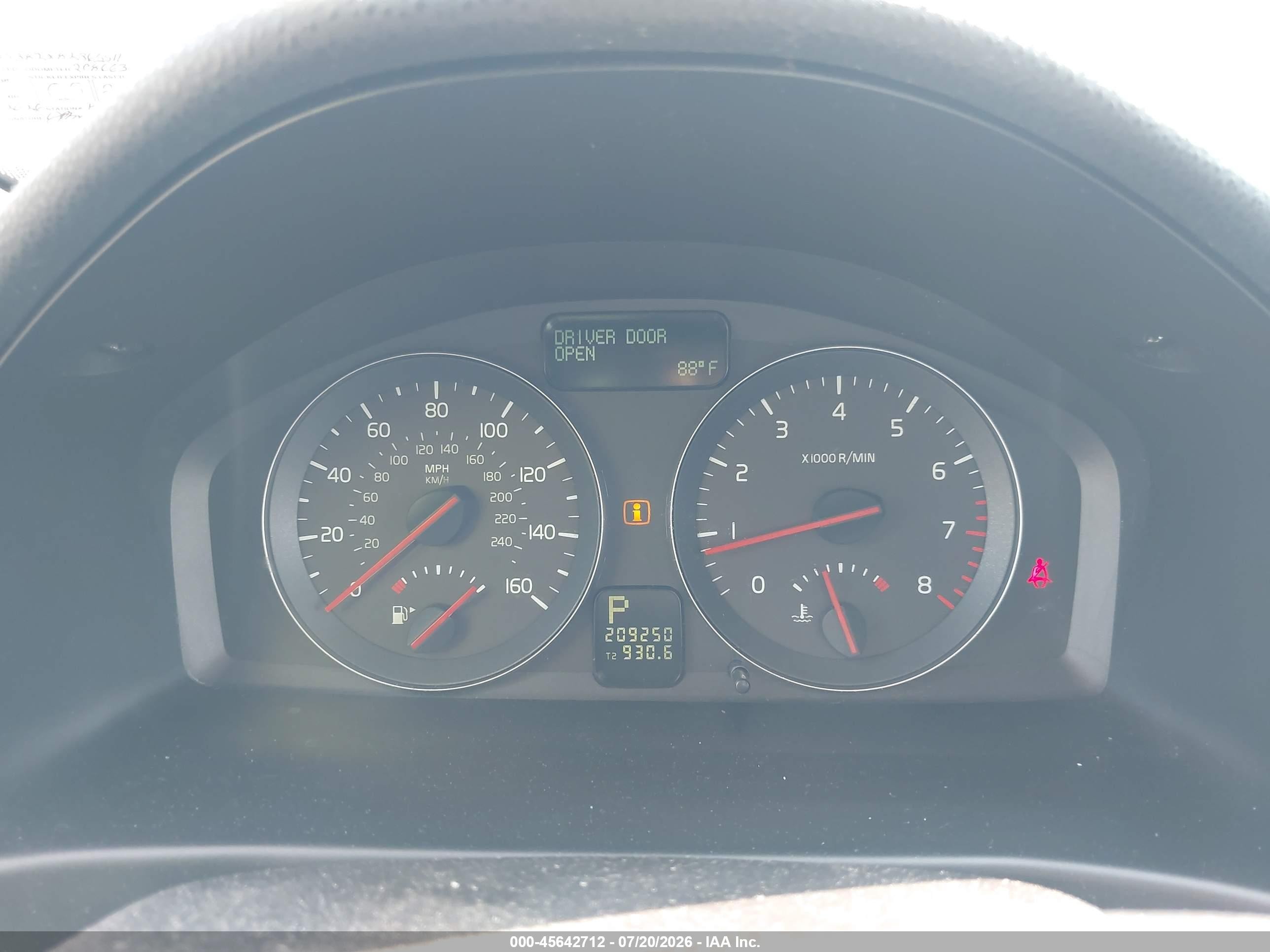 2008 Volvo S40 2.4l/2.4l W/snrf Silver vin: YV1MS382X82365511