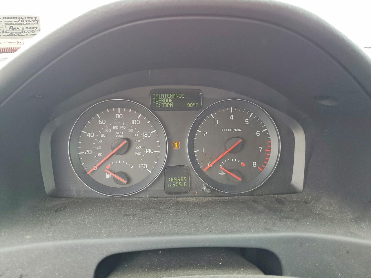 2009 Volvo S40 2.4i Red vin: YV1MS390092467589
