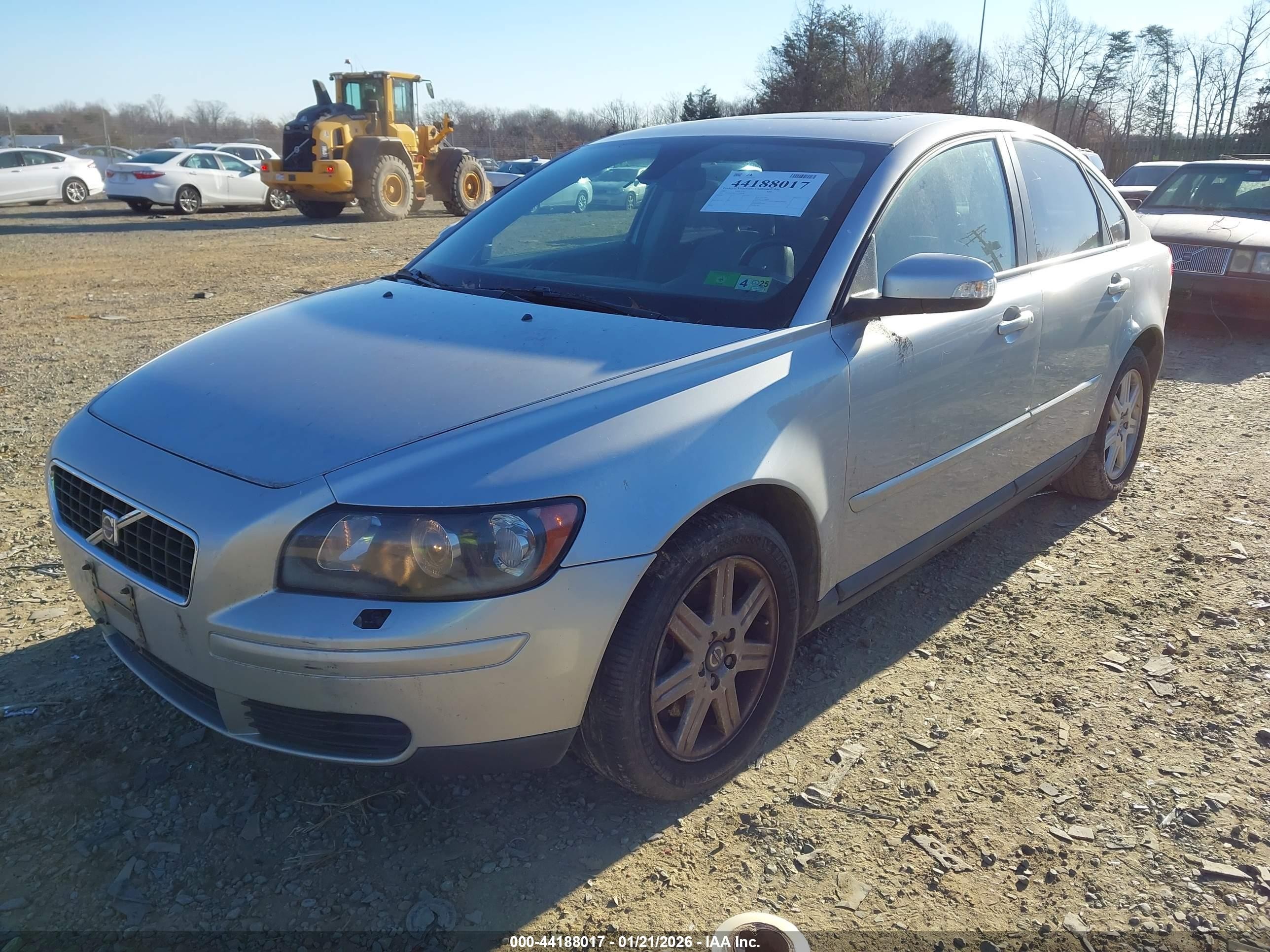 2007 Volvo S40 2.4i Silver vin: YV1MS390372250938