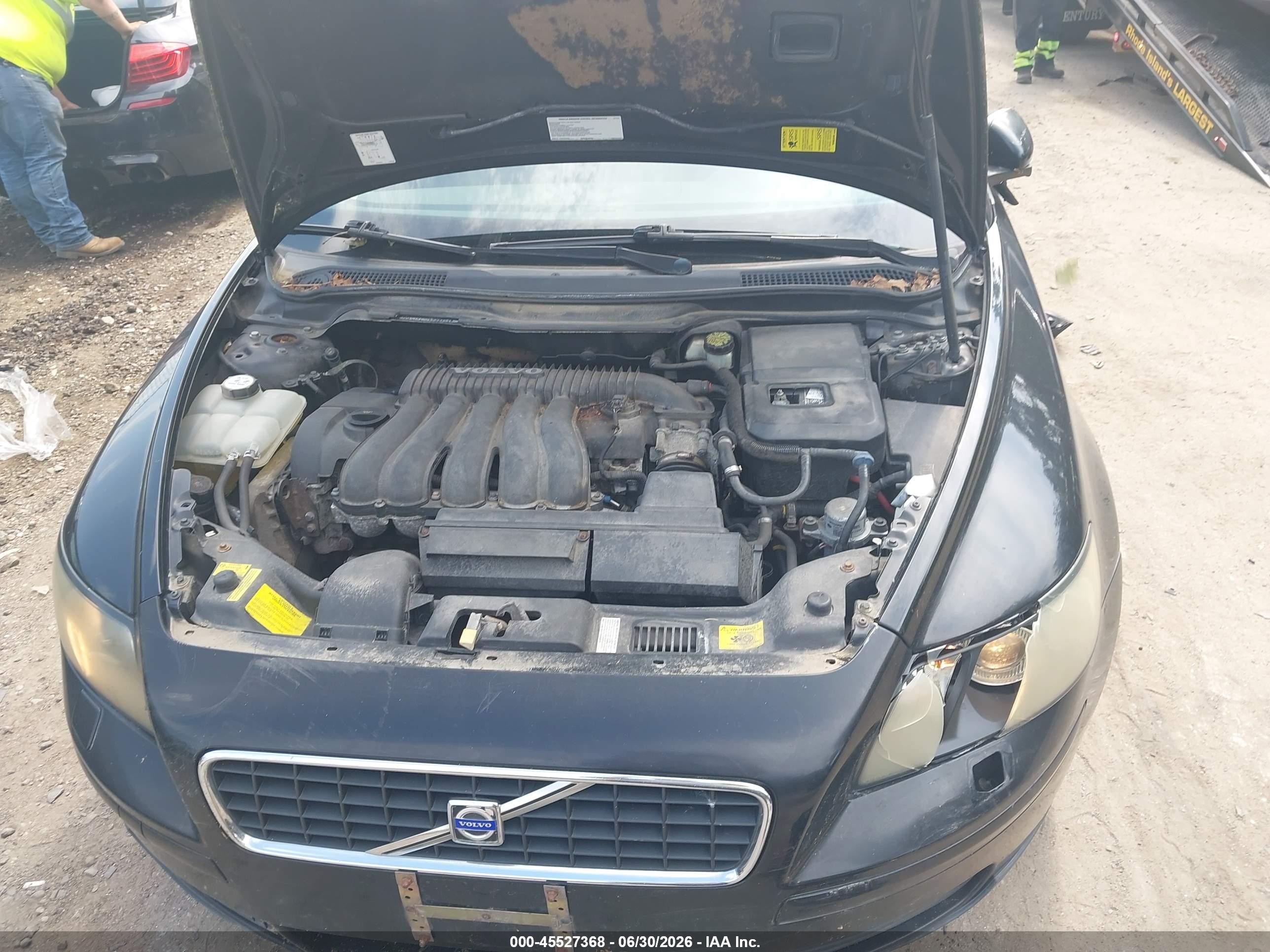 2005 Volvo S40 2.4i A/2.4i A Sr/2.4i M/2.4i M Sr Black vin: YV1MS390452115643