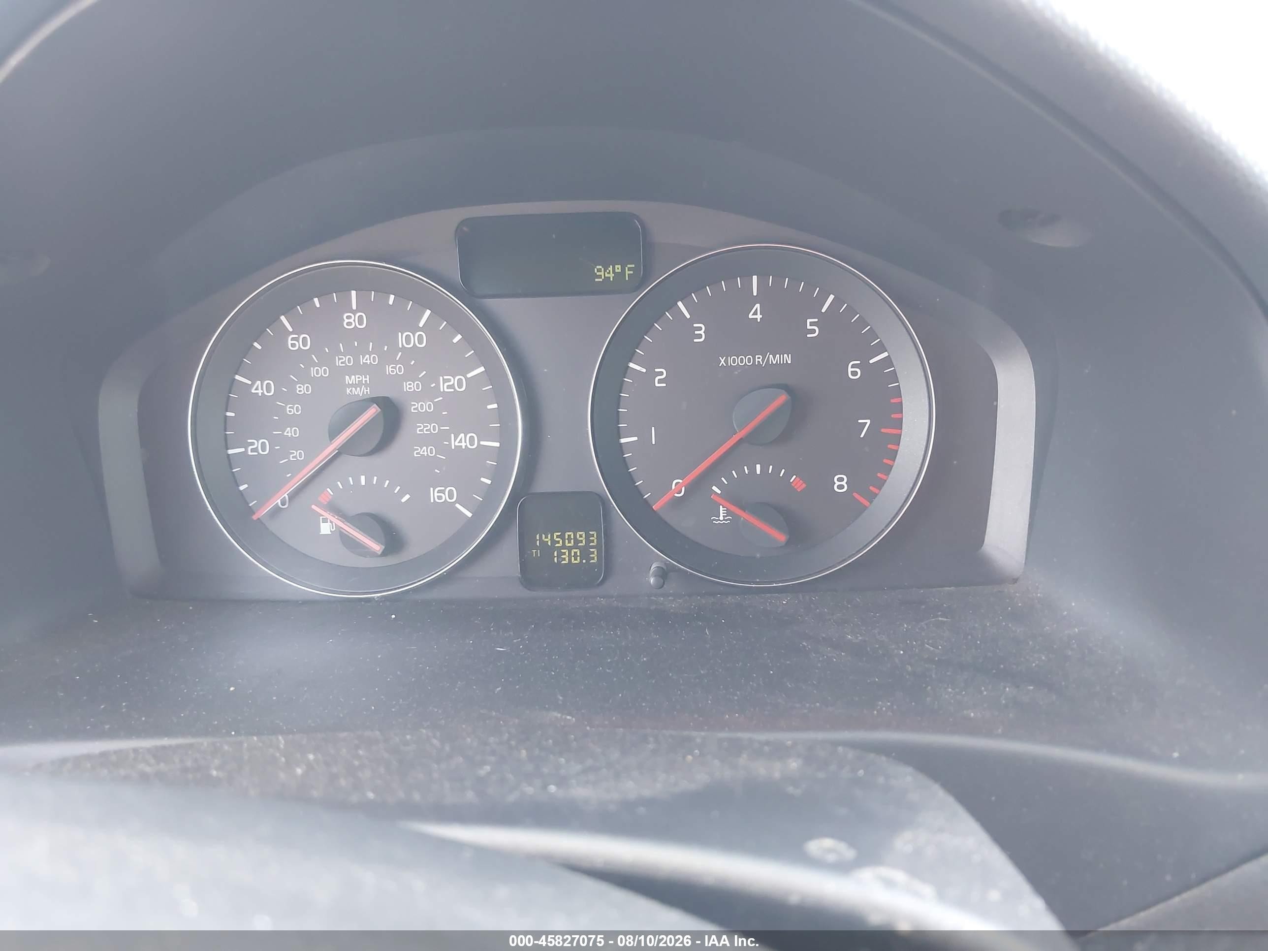 2008 Volvo S40 2.4l/2.4l W/snrf Light Blue vin: YV1MS390482393088