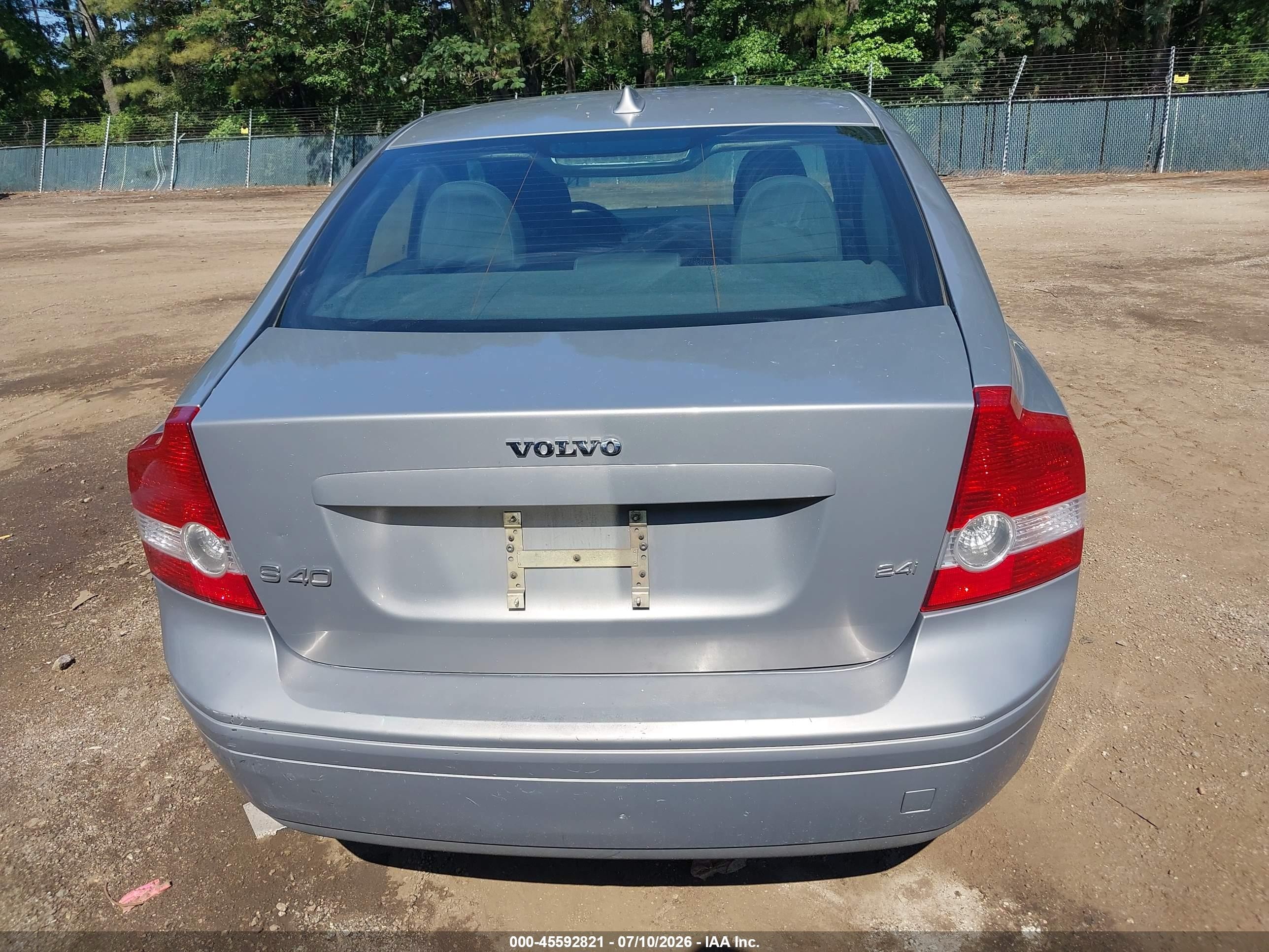 2006 Volvo S40 2.4i Gray vin: YV1MS390862215858