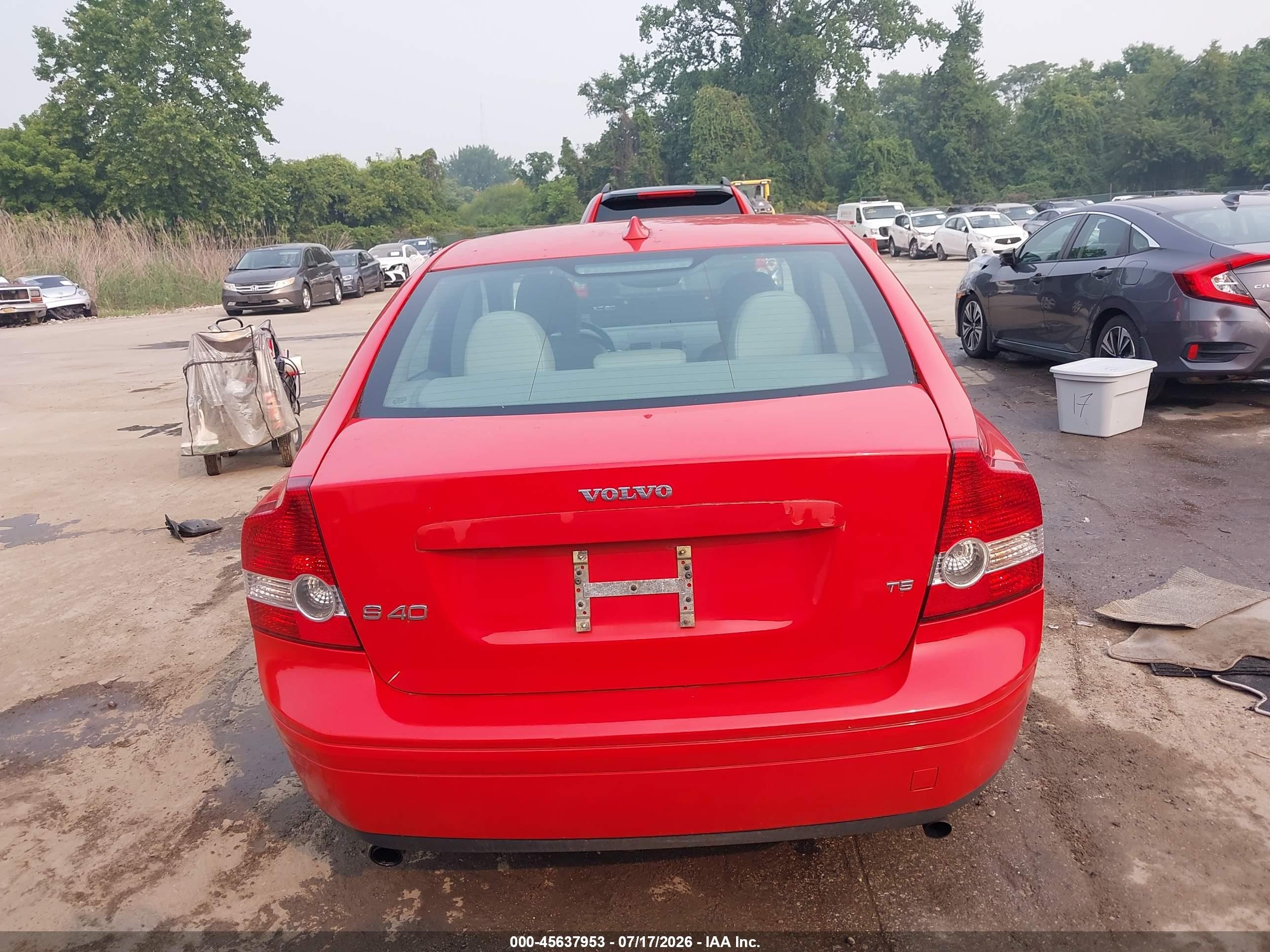 2006 Volvo S40 T5 Red vin: YV1MS682362169988