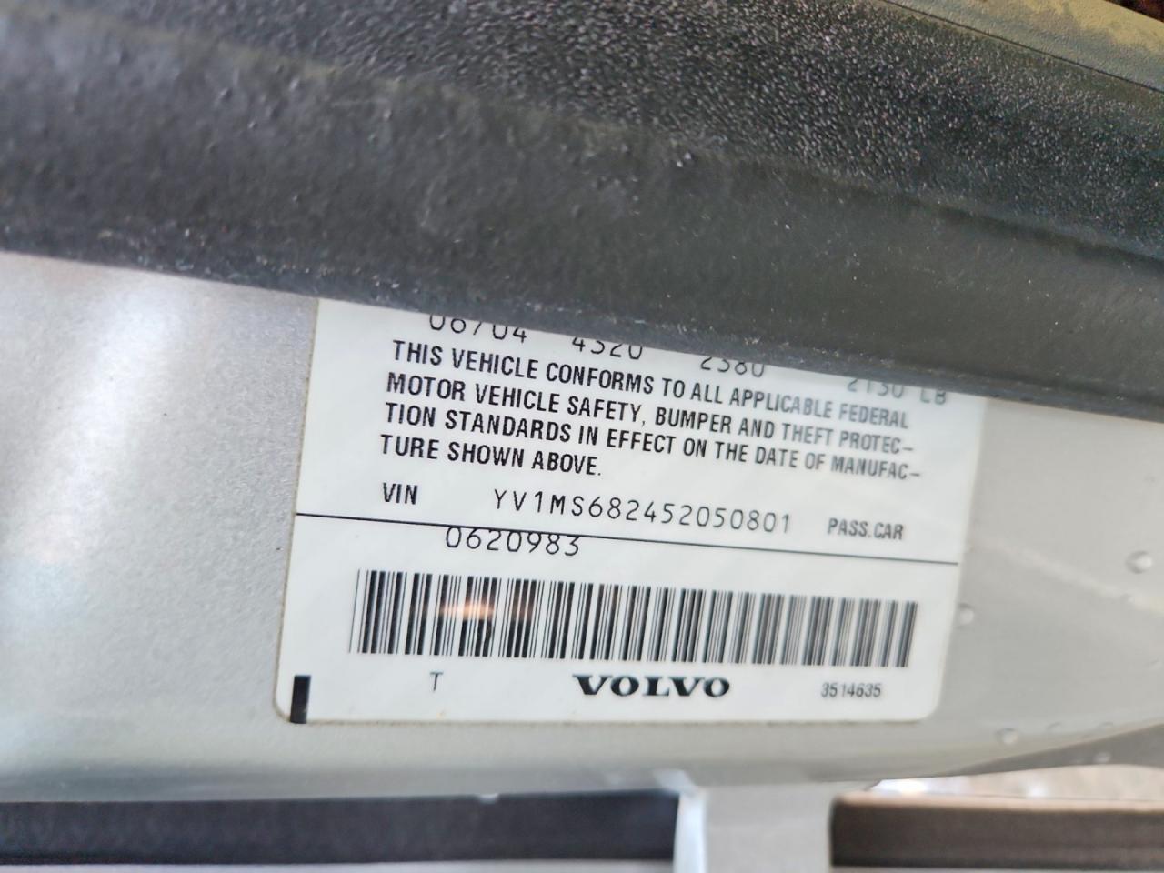 2005 Volvo S40 T5 Gray vin: YV1MS682452050801