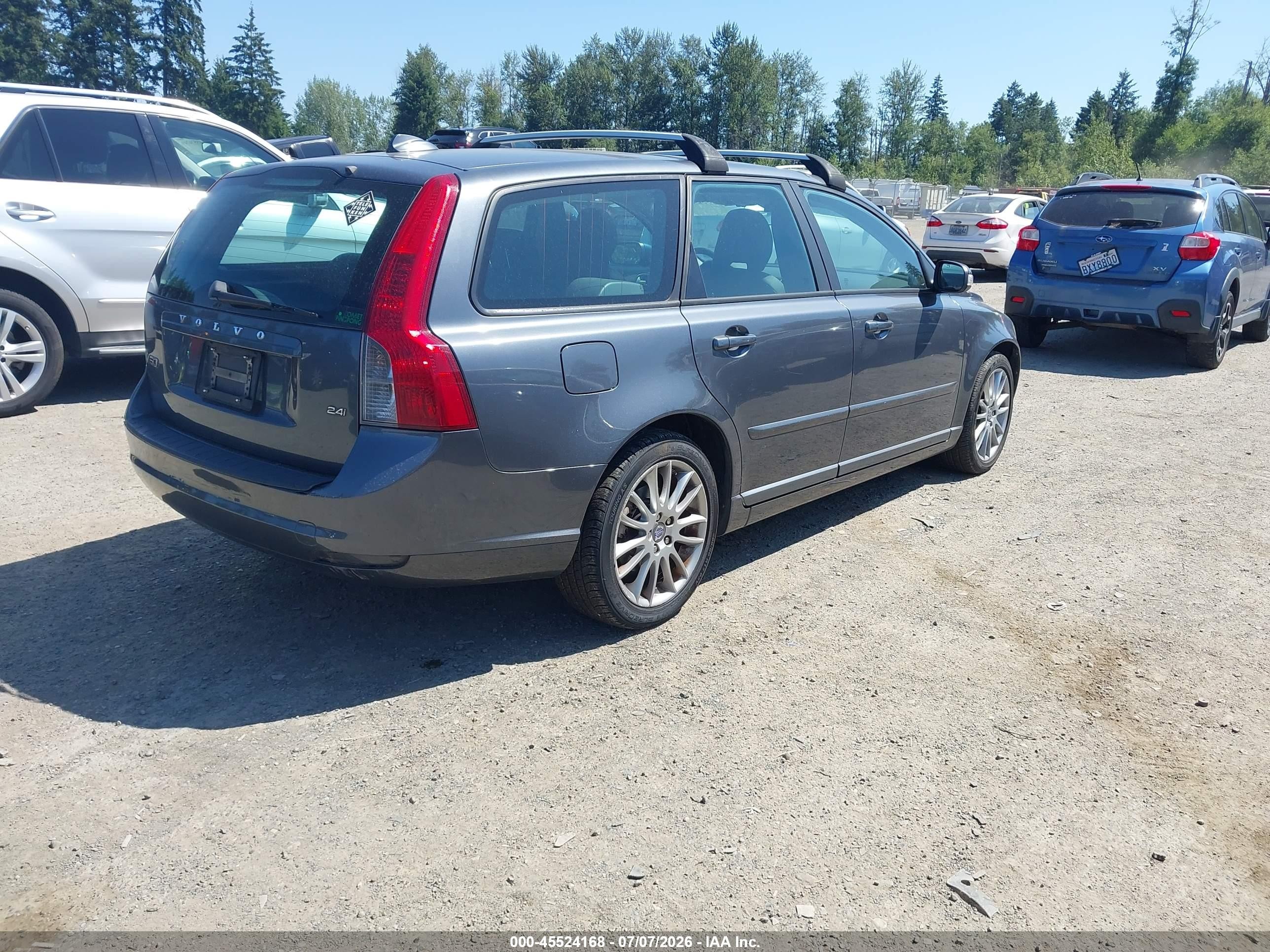 2009 Volvo V50 2.4i Gray vin: YV1MW382492485777
