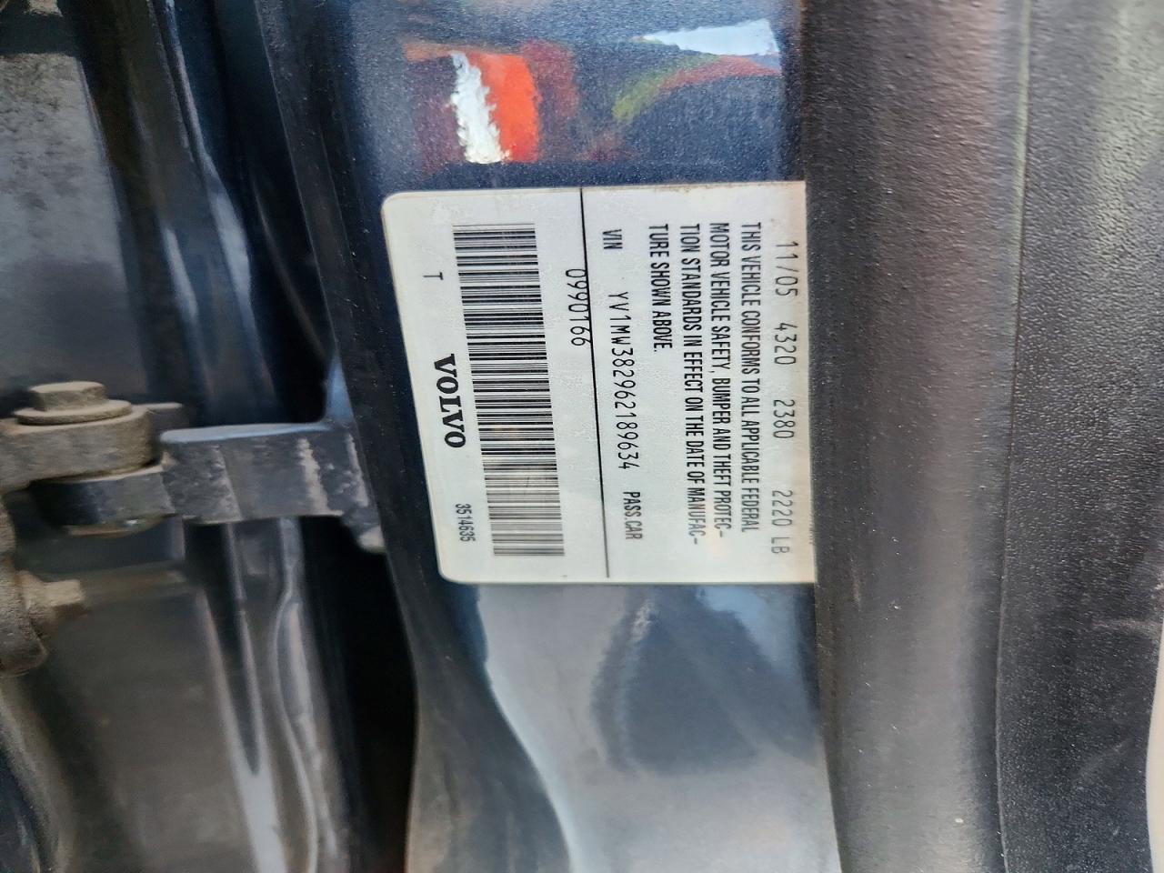 2006 Volvo V50 2.4i Blue vin: YV1MW382962189634