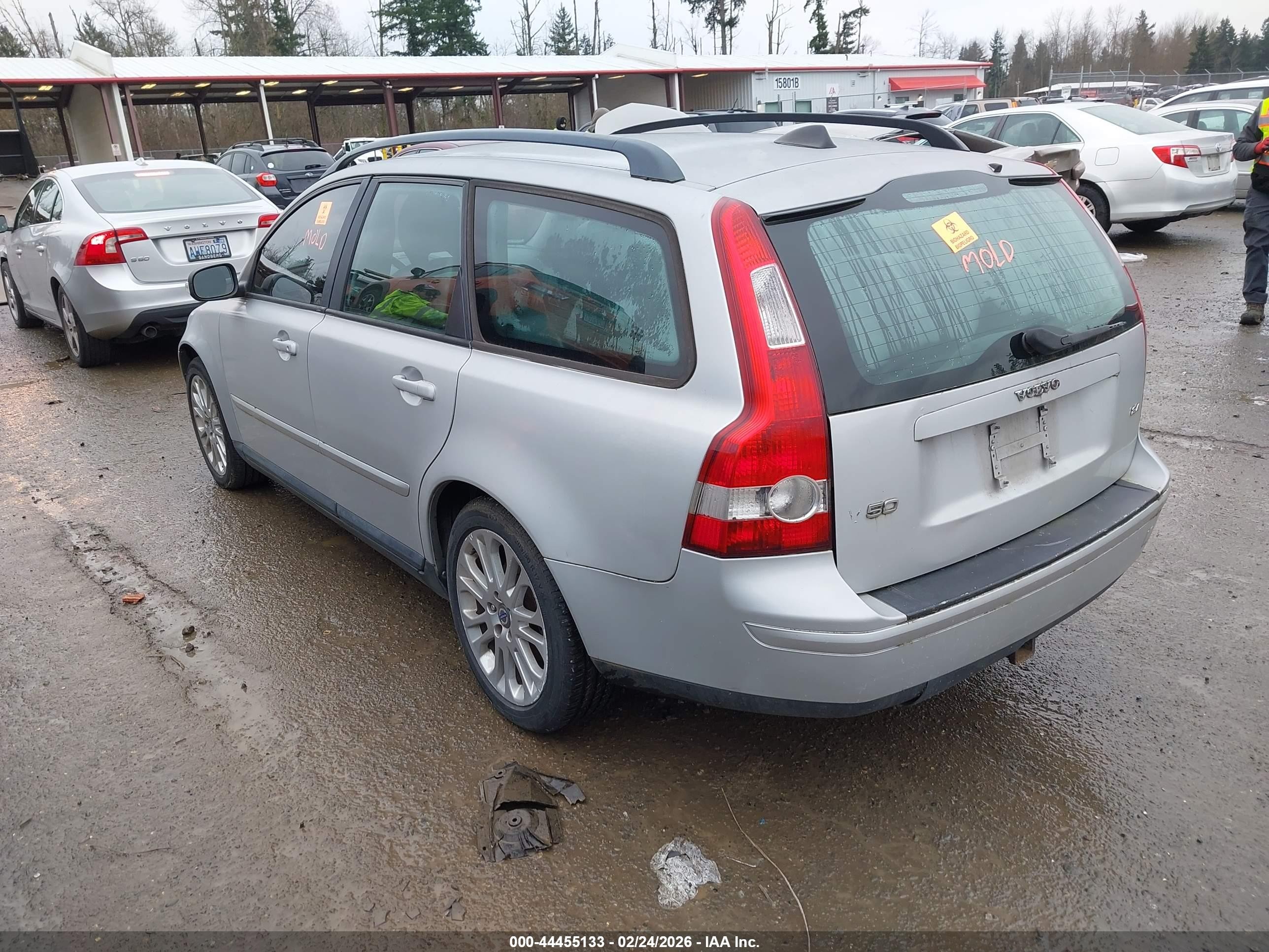 2007 Volvo V50 2.4i Silver vin: YV1MW382972317193