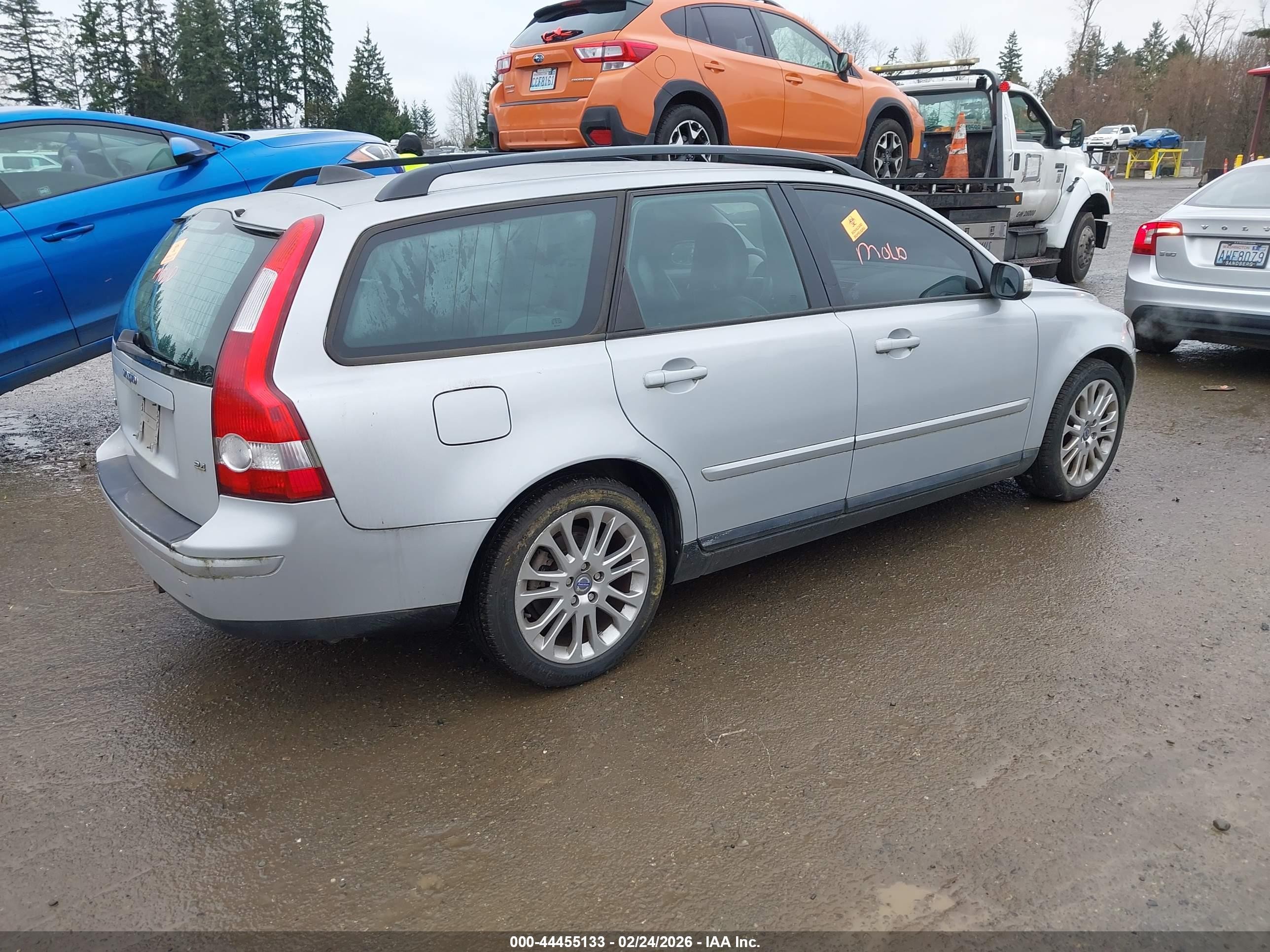 2007 Volvo V50 2.4i Silver vin: YV1MW382972317193