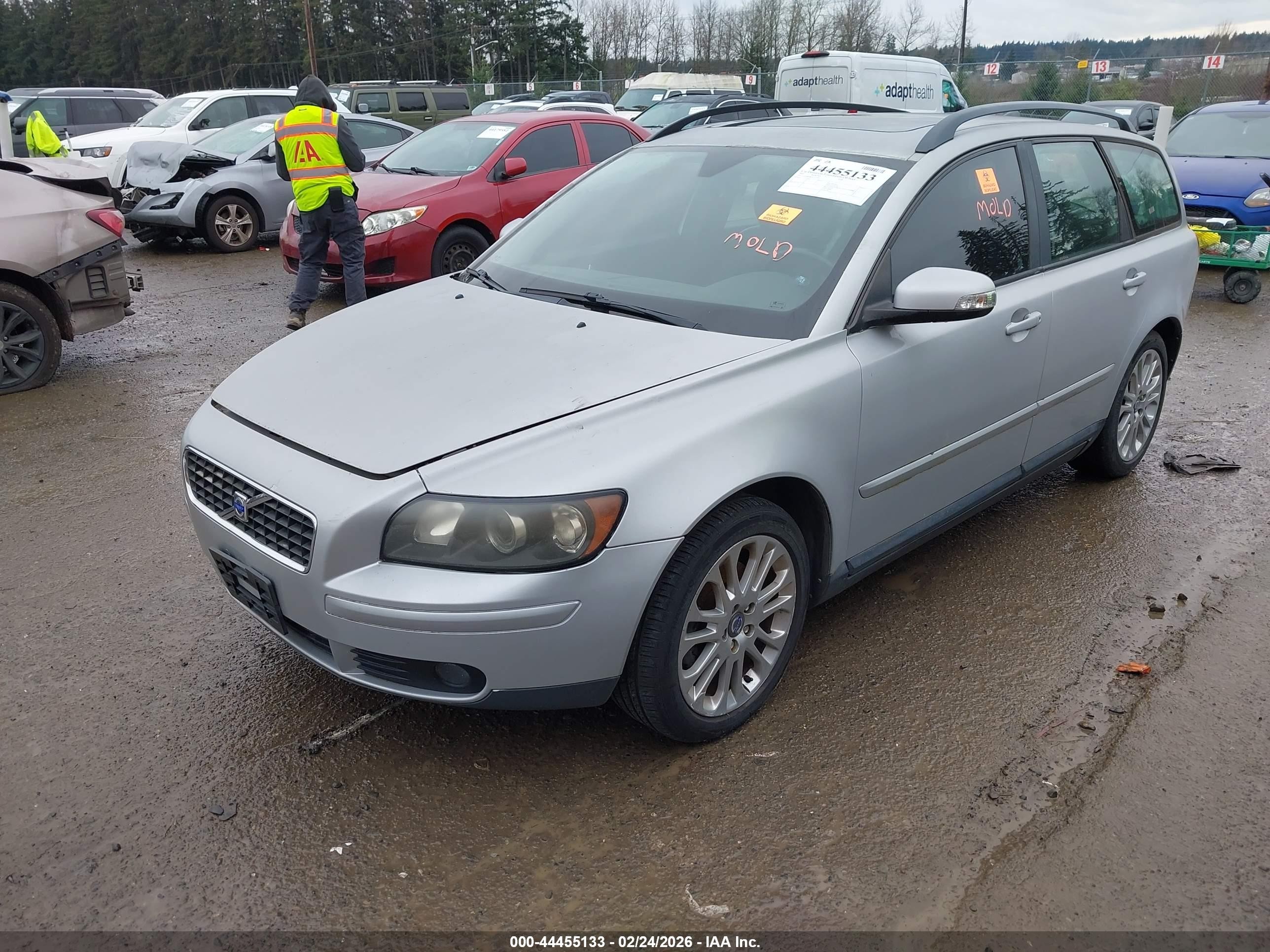 2007 Volvo V50 2.4i Silver vin: YV1MW382972317193