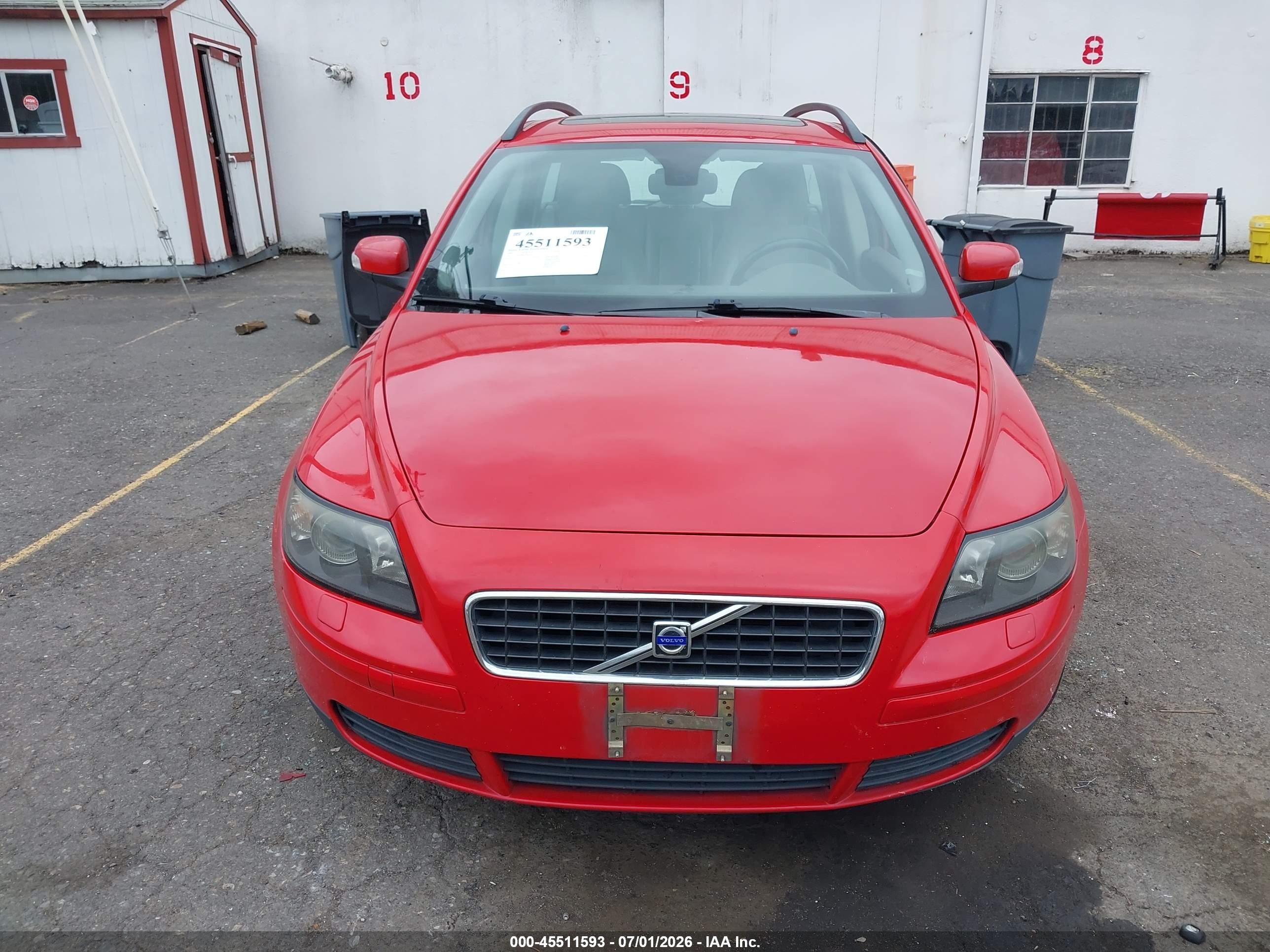 2007 Volvo V50 2.4i Red vin: YV1MW390172283151