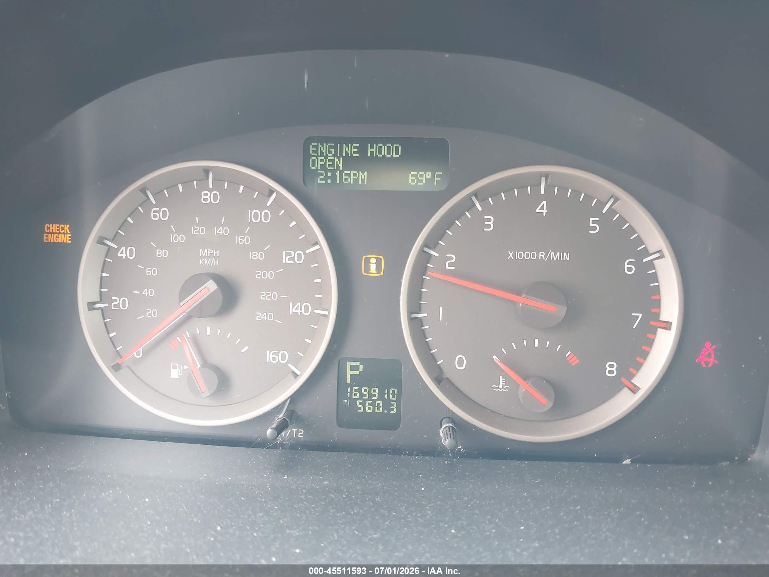 2007 Volvo V50 2.4i Red vin: YV1MW390172283151