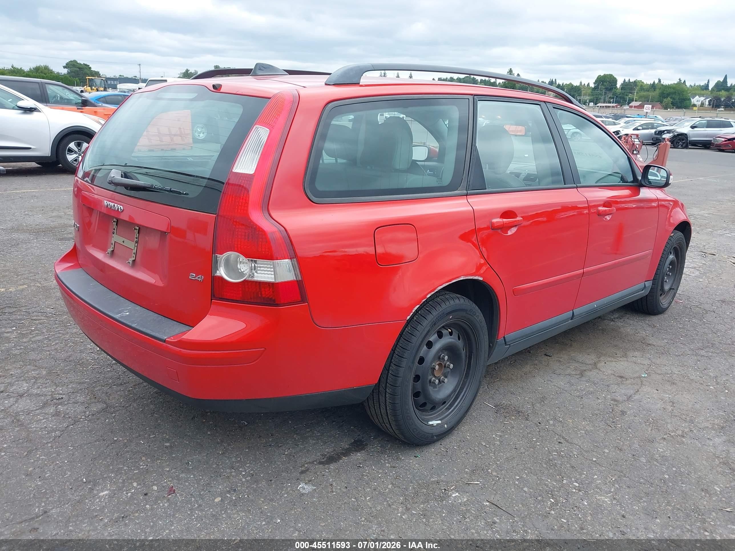 2007 Volvo V50 2.4i Red vin: YV1MW390172283151
