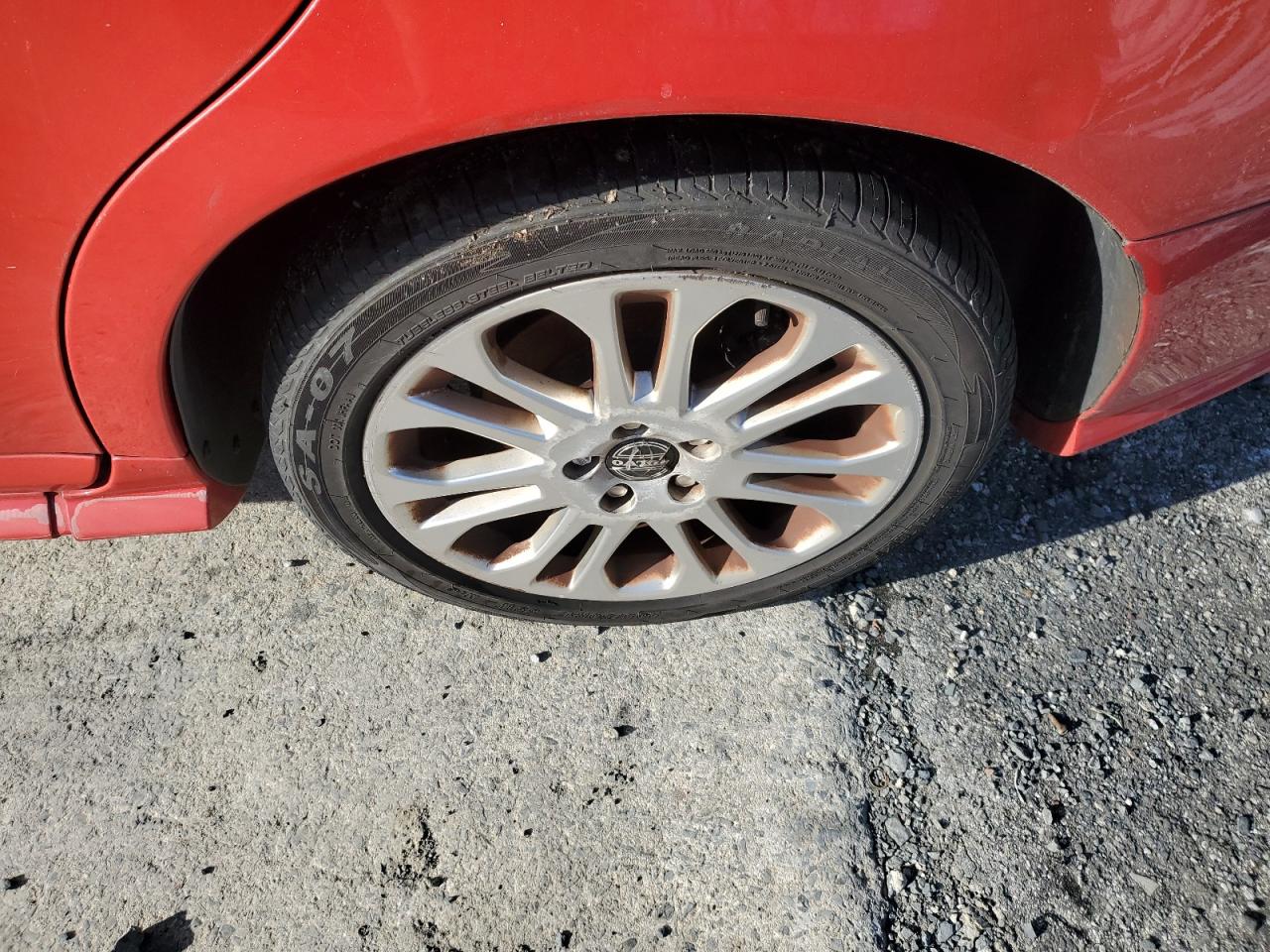 2005 Volvo V50 2.4i Red vin: YV1MW390552063086 Damage: Left Rear Wheel, Curb Rash, 9 To 10 Inches