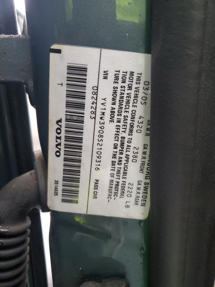 2005 Volvo V50 2.4i Teal vin: YV1MW390852109316