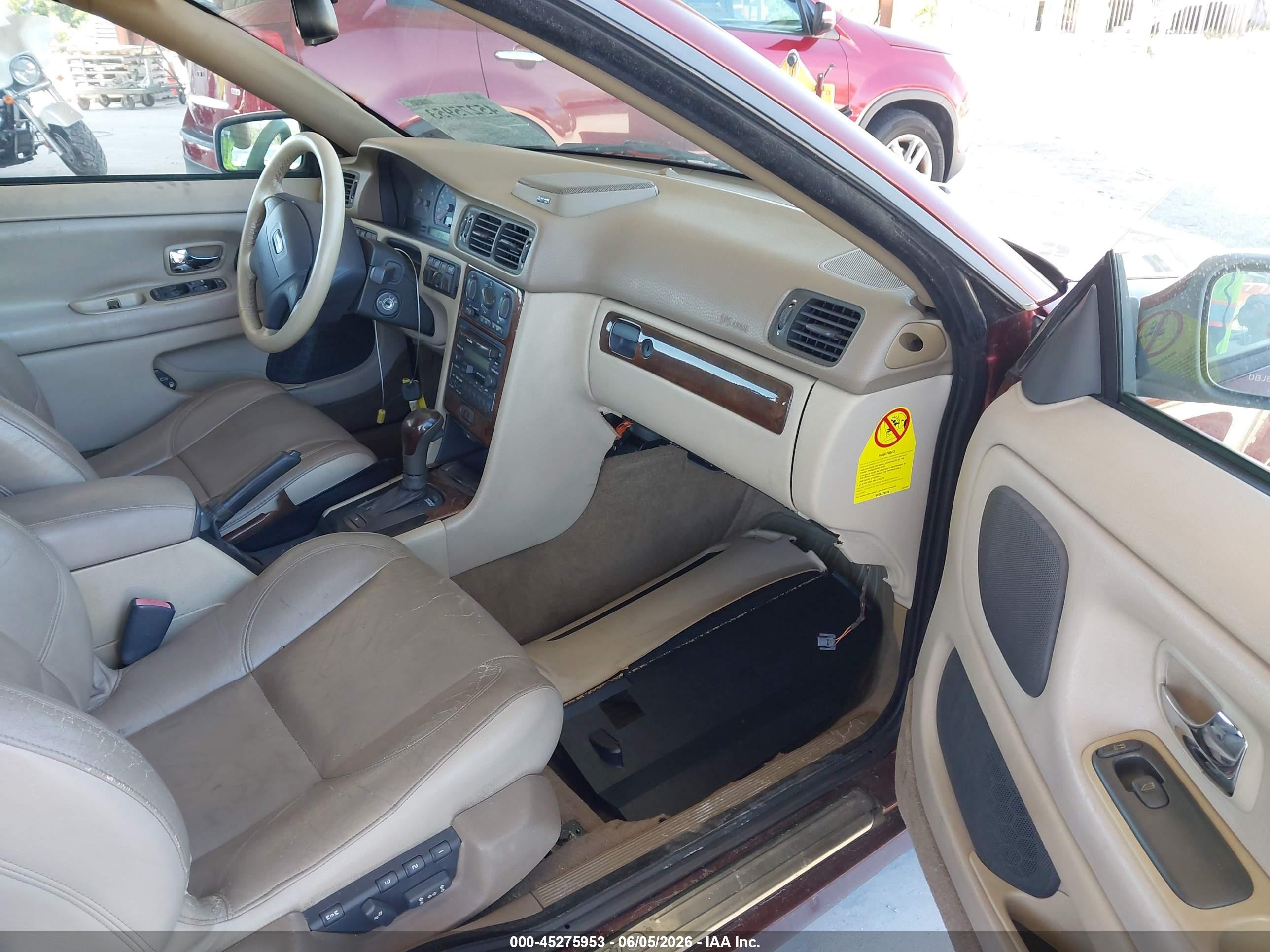 2001 Volvo C70 Ht Красный vin: YV1NC53D31J023822