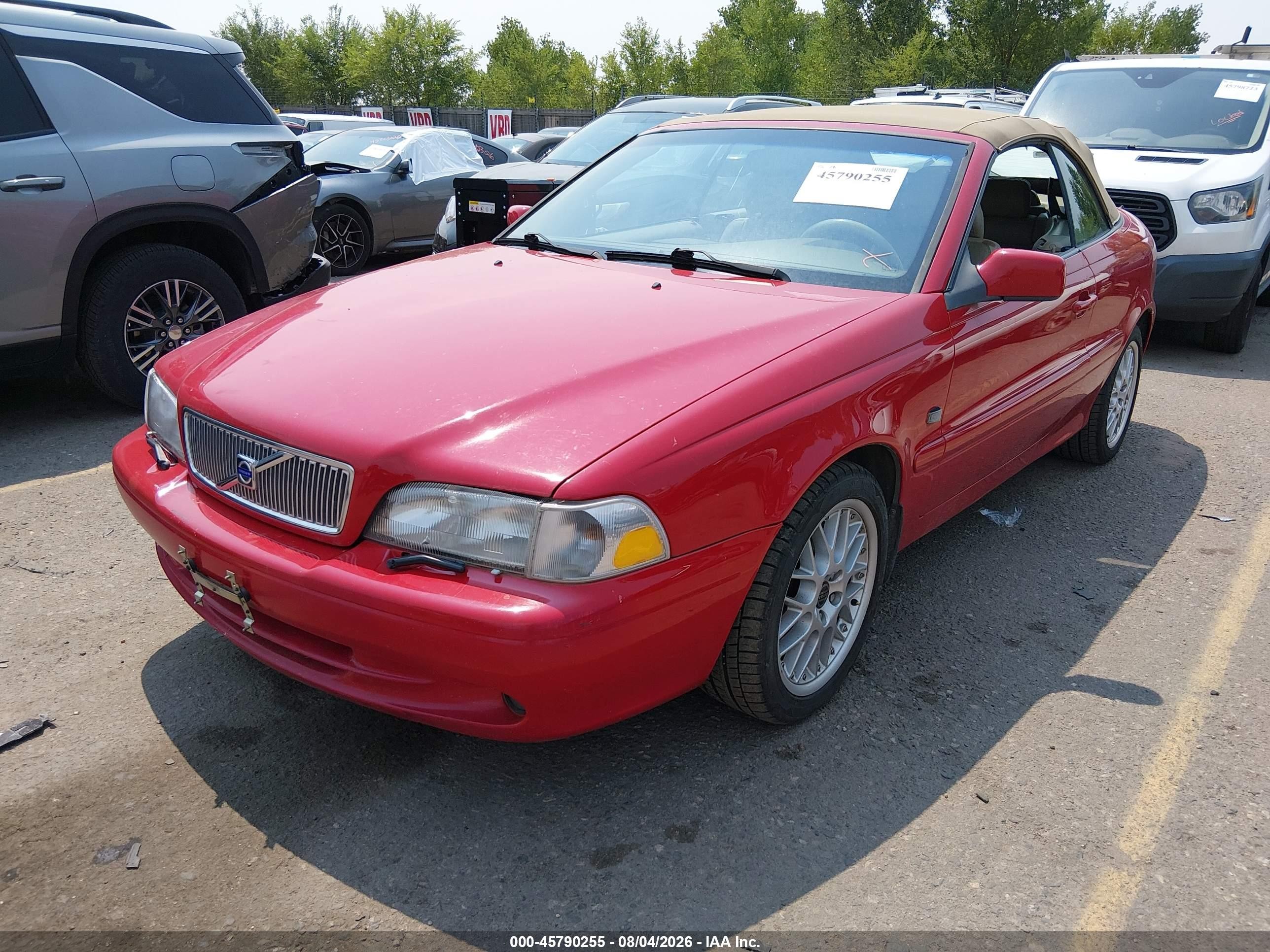 2001 Volvo C70 Ht Red vin: YV1NC53D41J019519