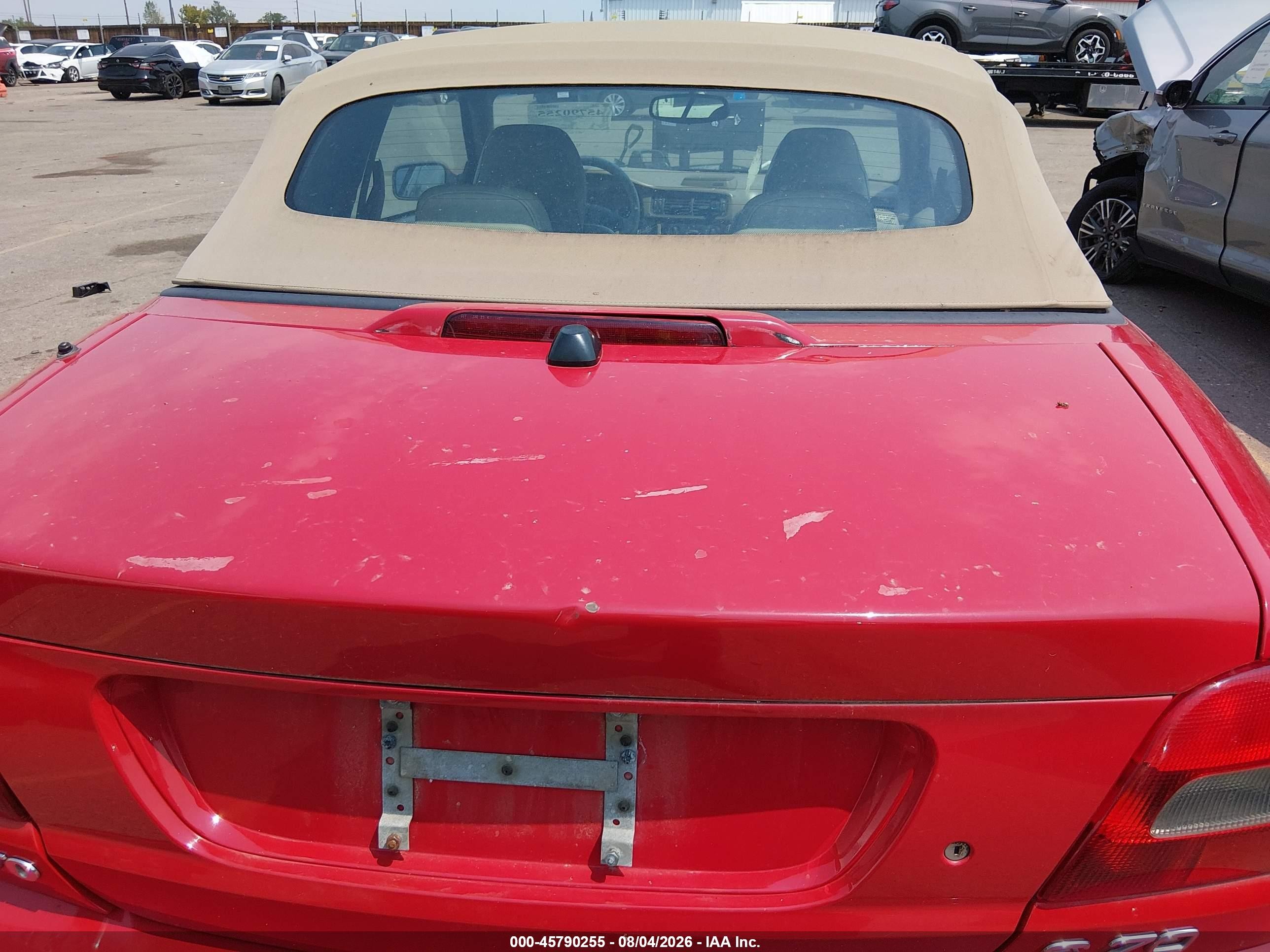 2001 Volvo C70 Ht Red vin: YV1NC53D41J019519