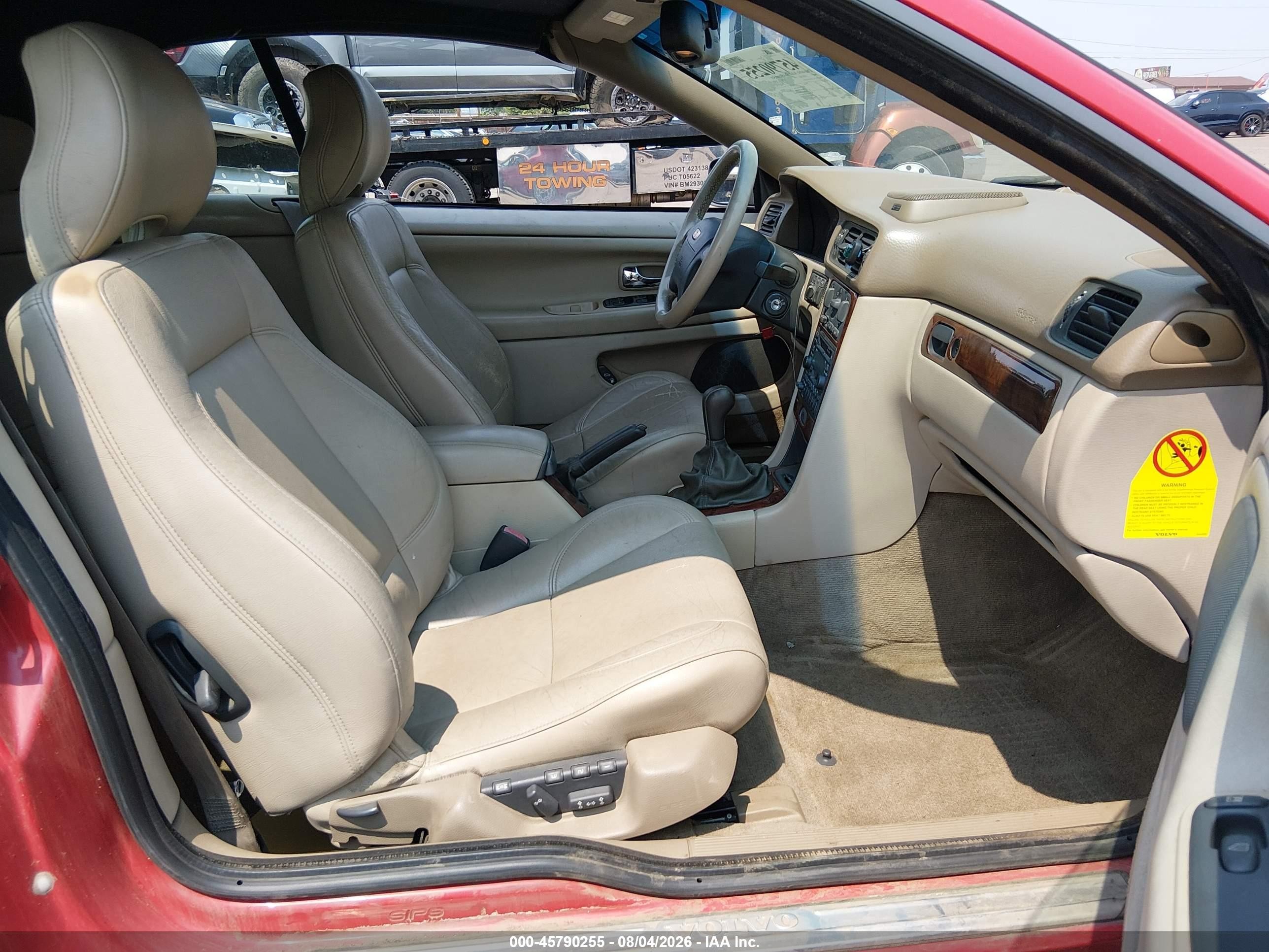 2001 Volvo C70 Ht Red vin: YV1NC53D41J019519