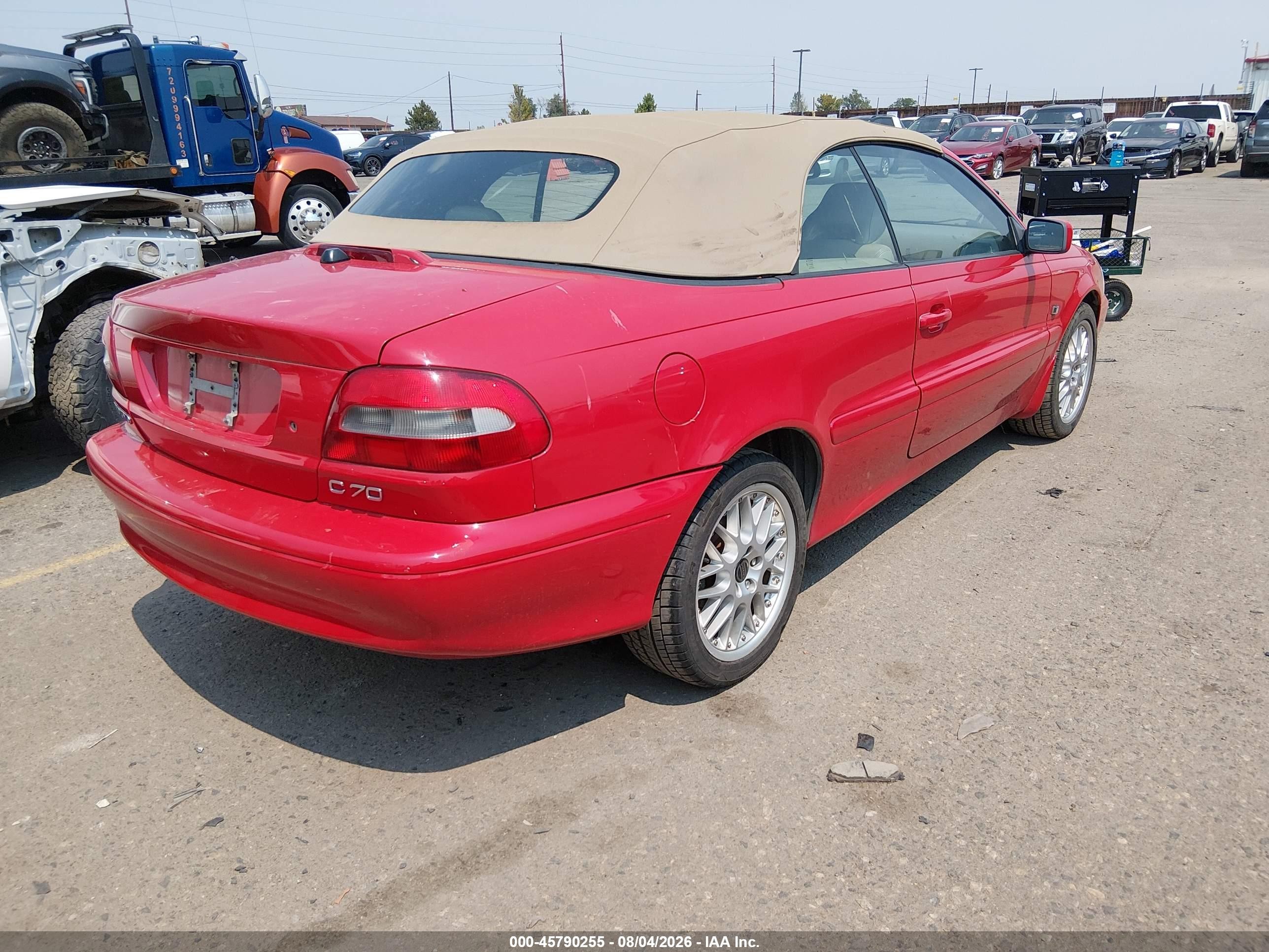 2001 Volvo C70 Ht Red vin: YV1NC53D41J019519