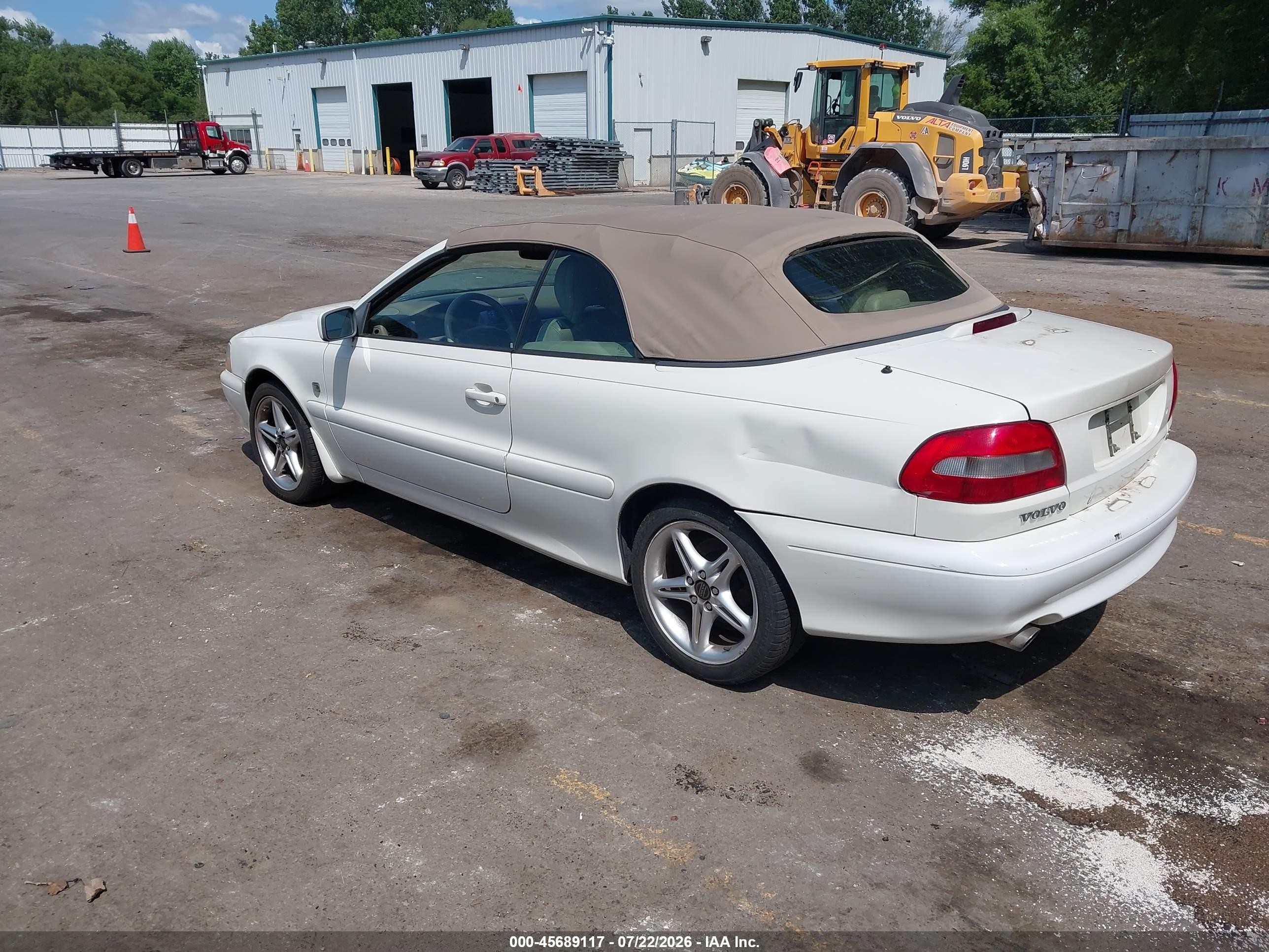2000 Volvo C70 Ht White vin: YV1NC53D6YJ009875