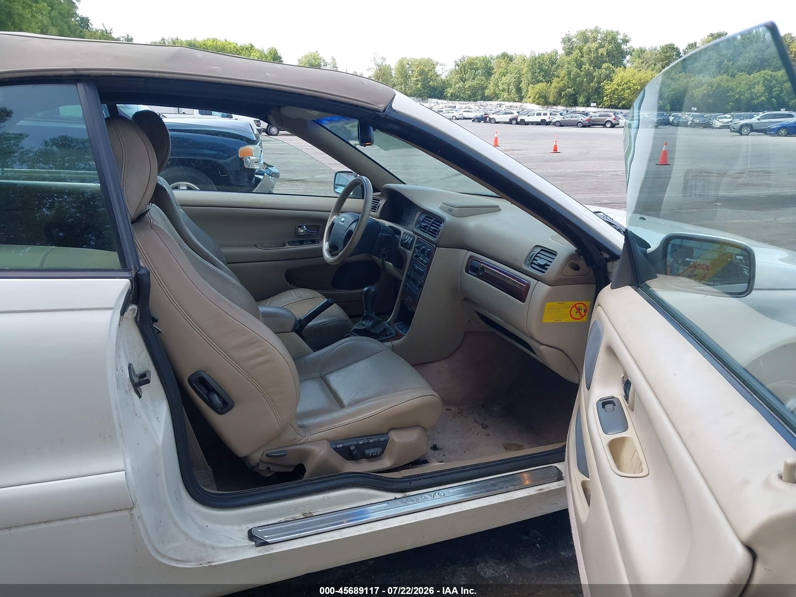 2000 Volvo C70 Ht White vin: YV1NC53D6YJ009875