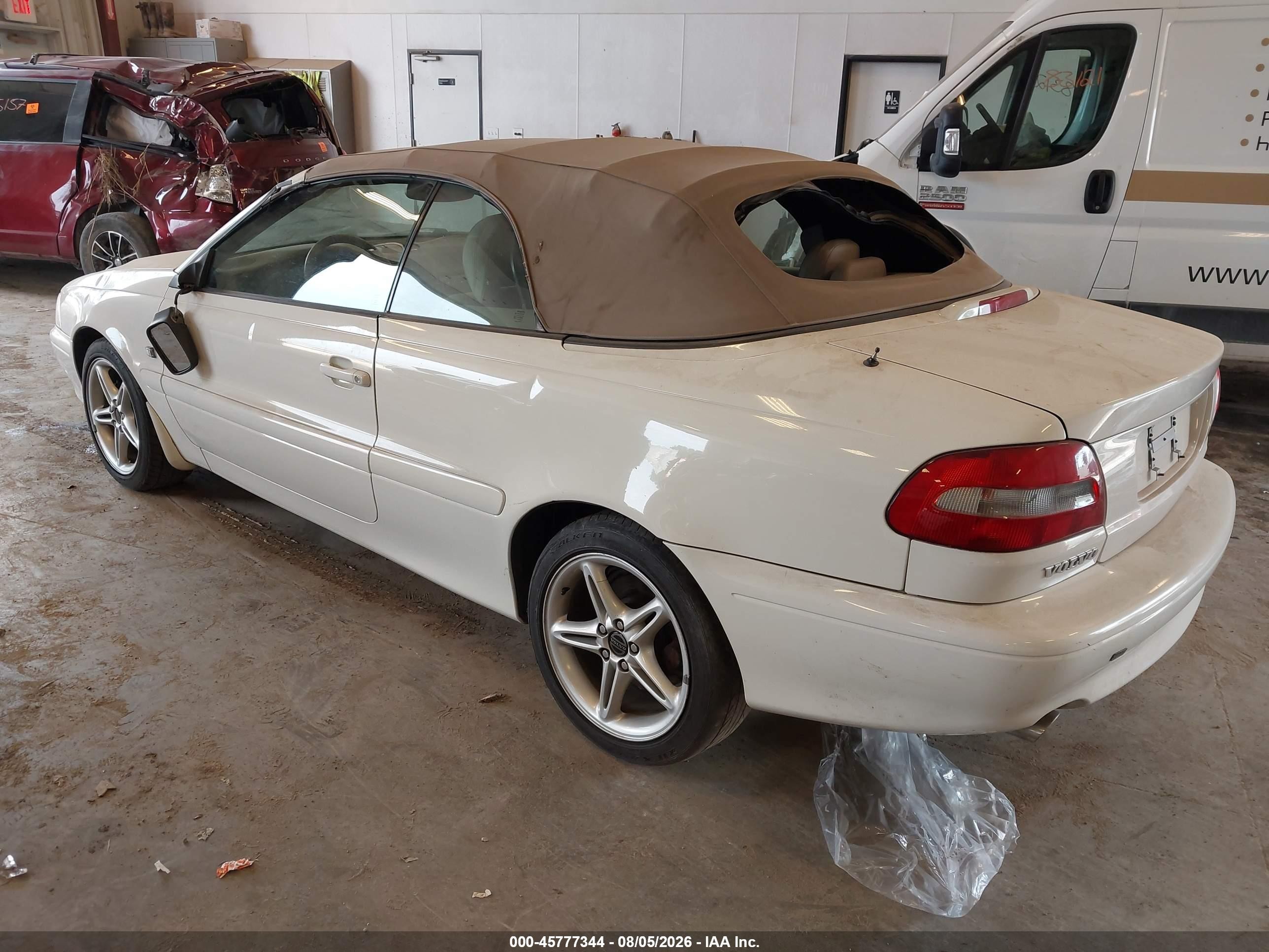 2001 Volvo C70 Ht White vin: YV1NC53D91J017491