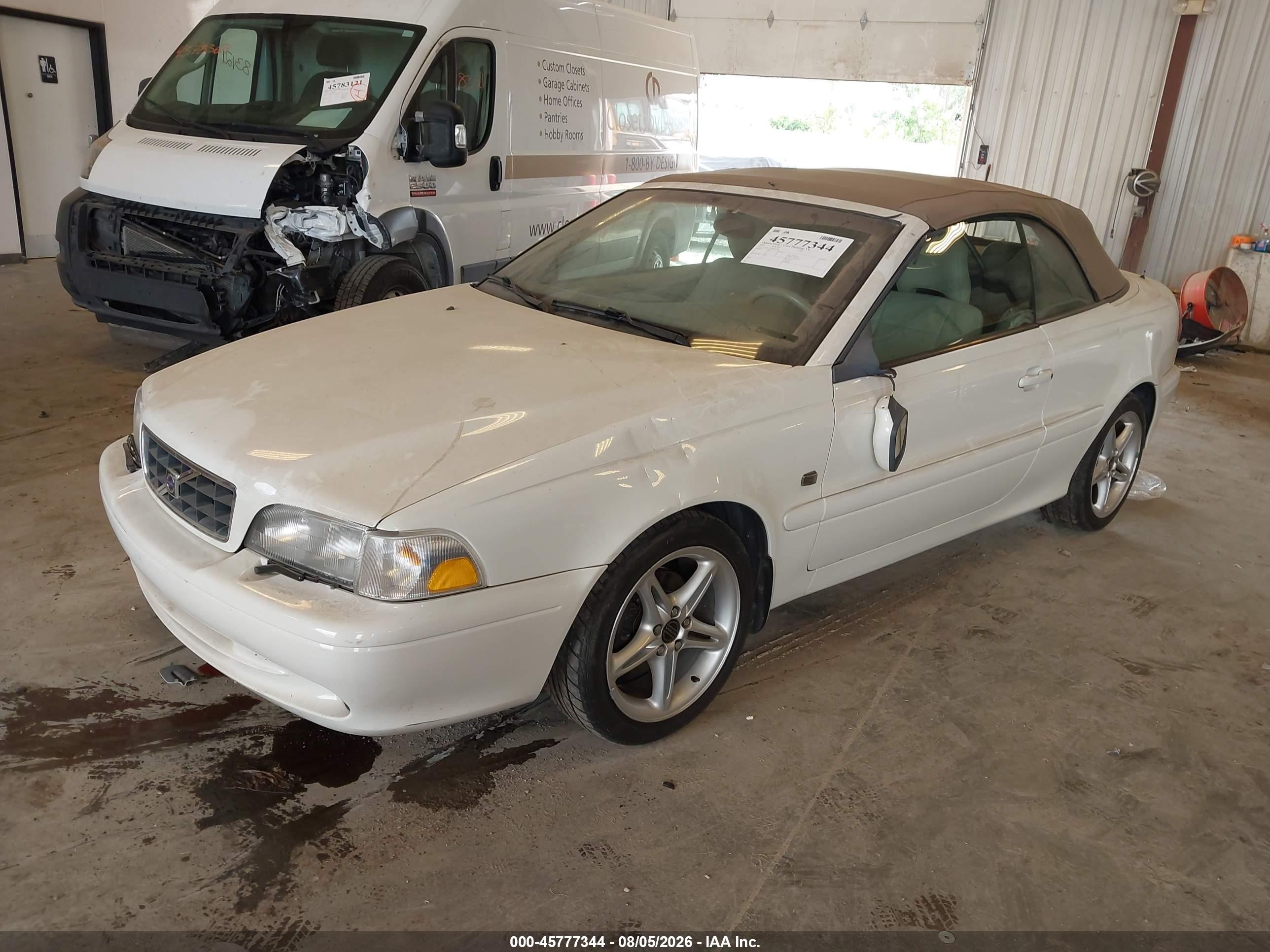 2001 Volvo C70 Ht White vin: YV1NC53D91J017491