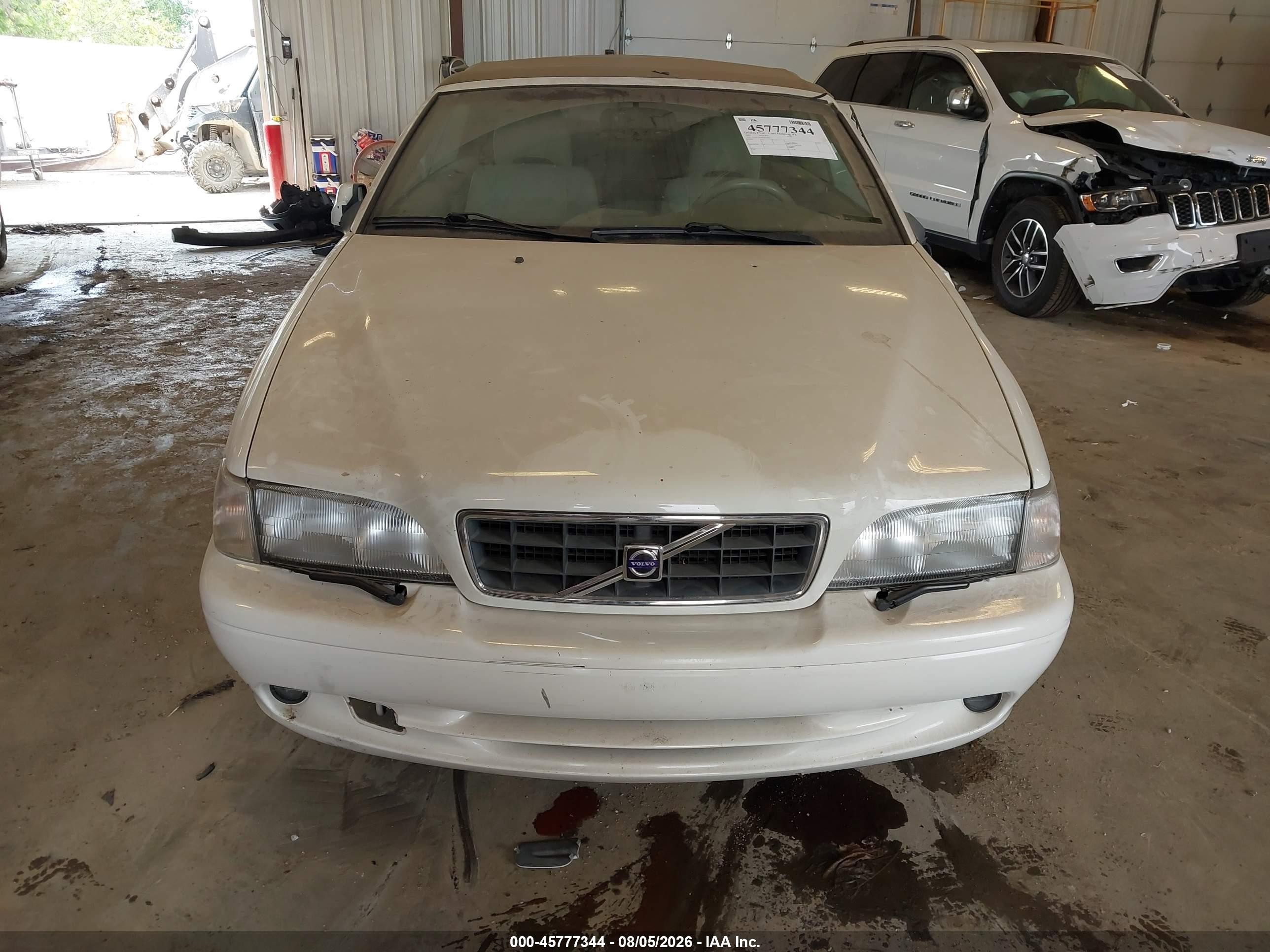 2001 Volvo C70 Ht White vin: YV1NC53D91J017491