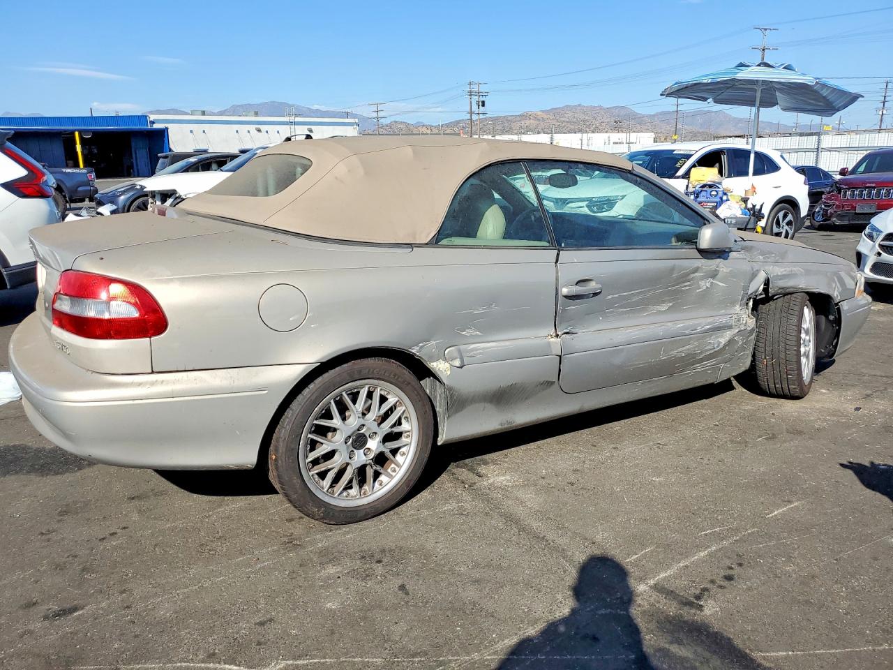 2002 Volvo C70 Gold vin: YV1NC53D92J031599
