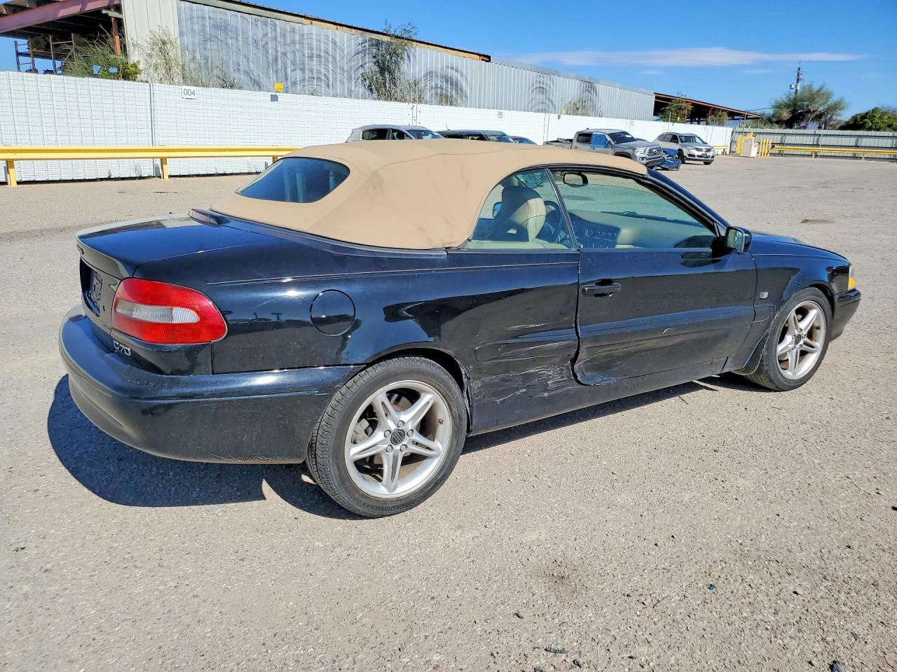 2002 Volvo C70 Black vin: YV1NC53DX2J026475