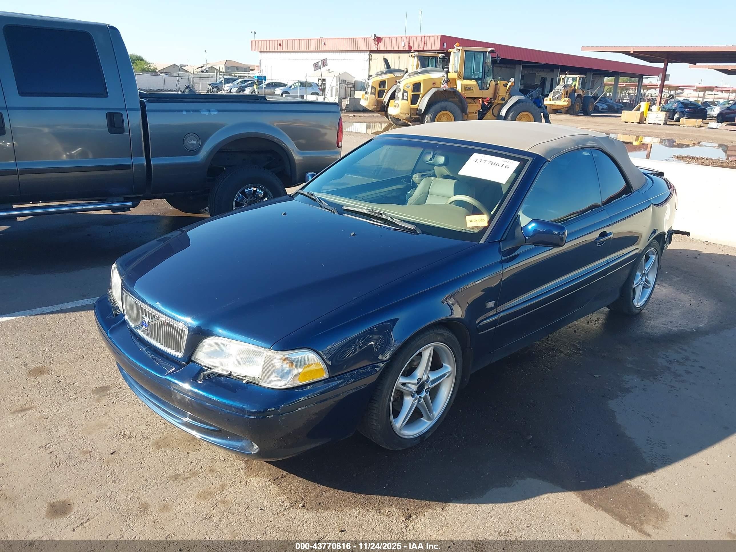 2002 Volvo C70 Lt Blue vin: YV1NC56D32J026992